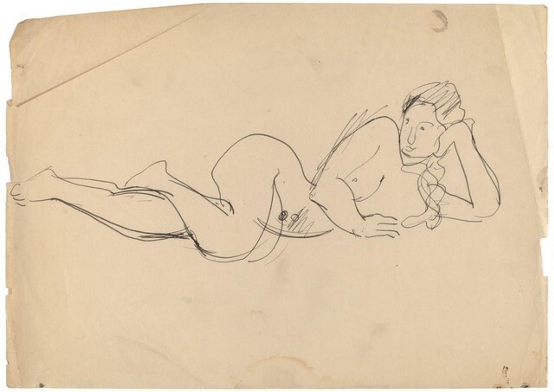 Female Nude Reclining by Mark Rothko