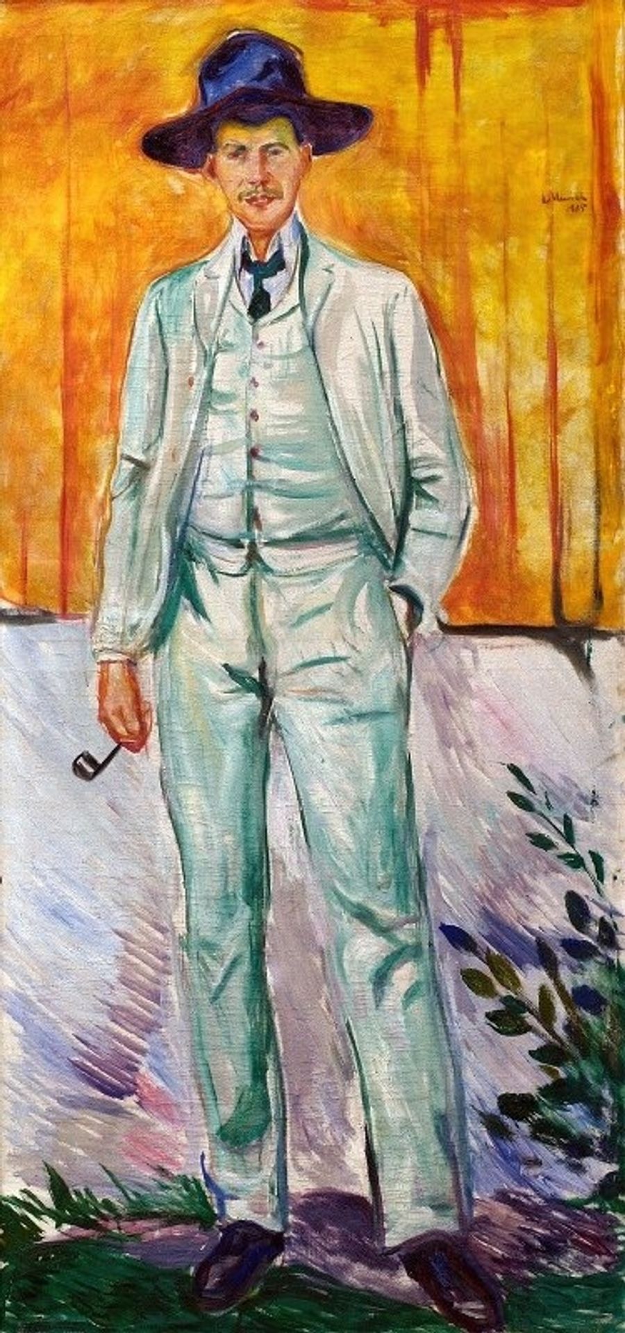 Portrait of the Painter Ludvig Karsten by Edvard Munch