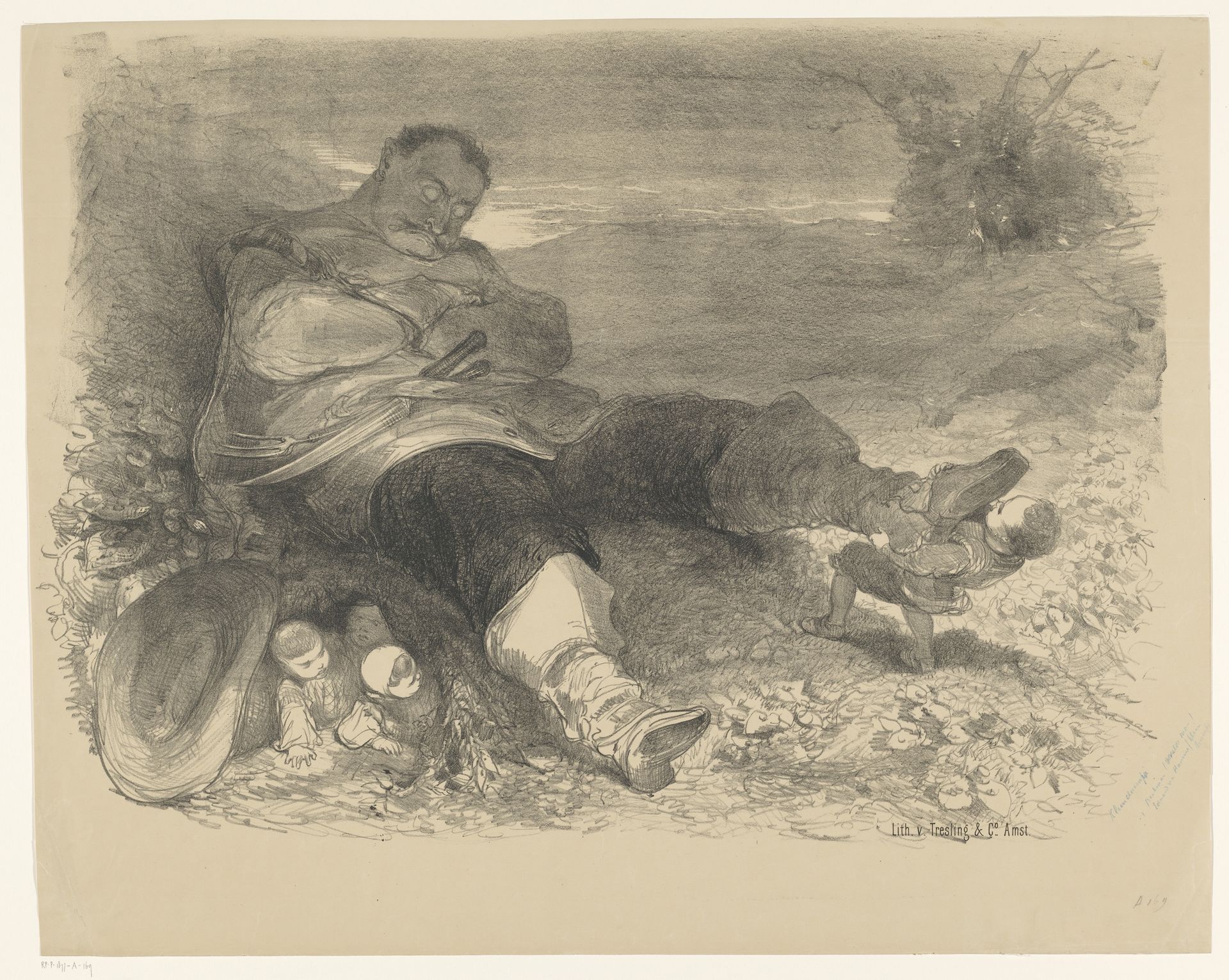 Scène uit toneelstuk Klein Duimpje by Charles Rochussen