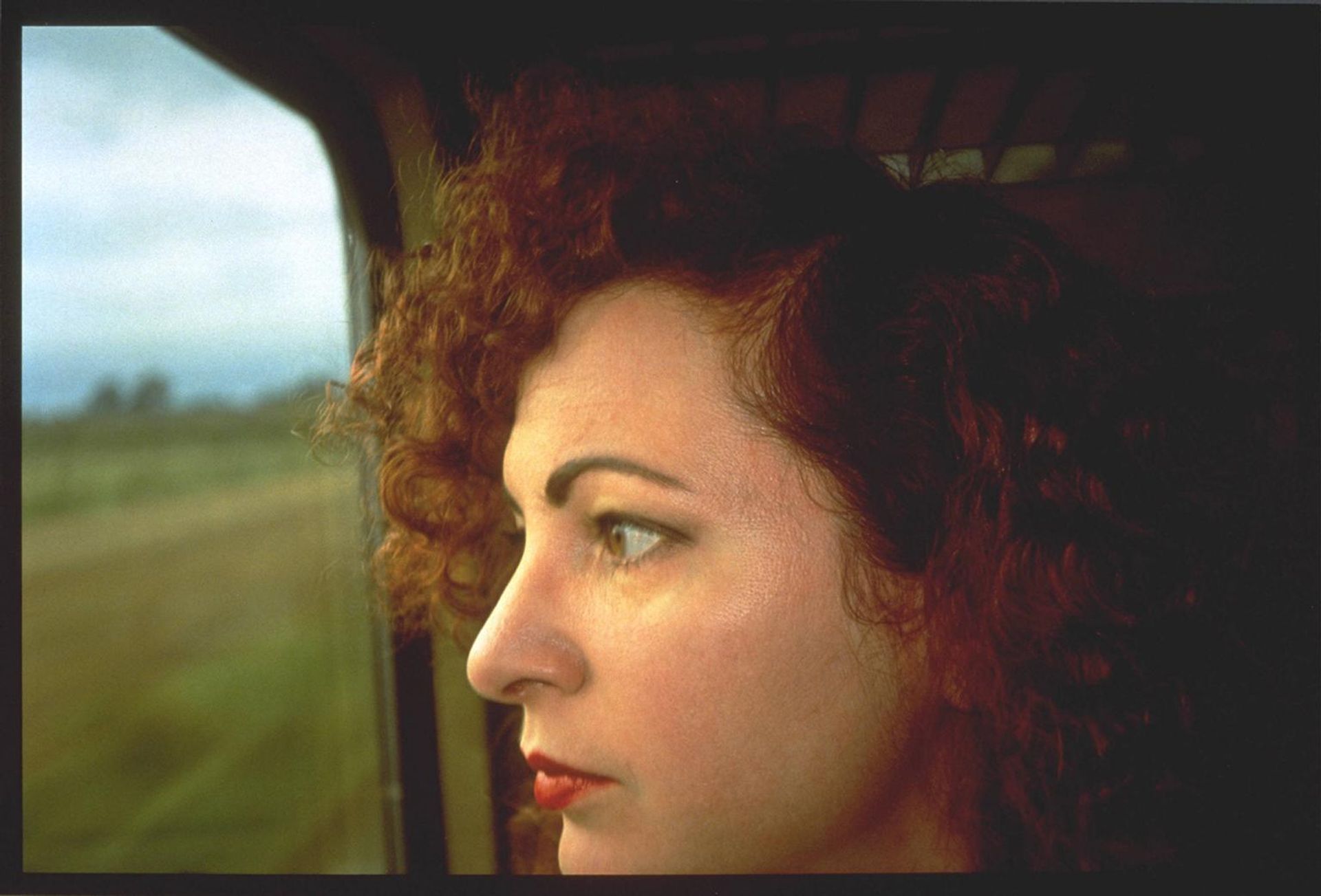 Self-Portrait on the train, Germany by Nan Goldin