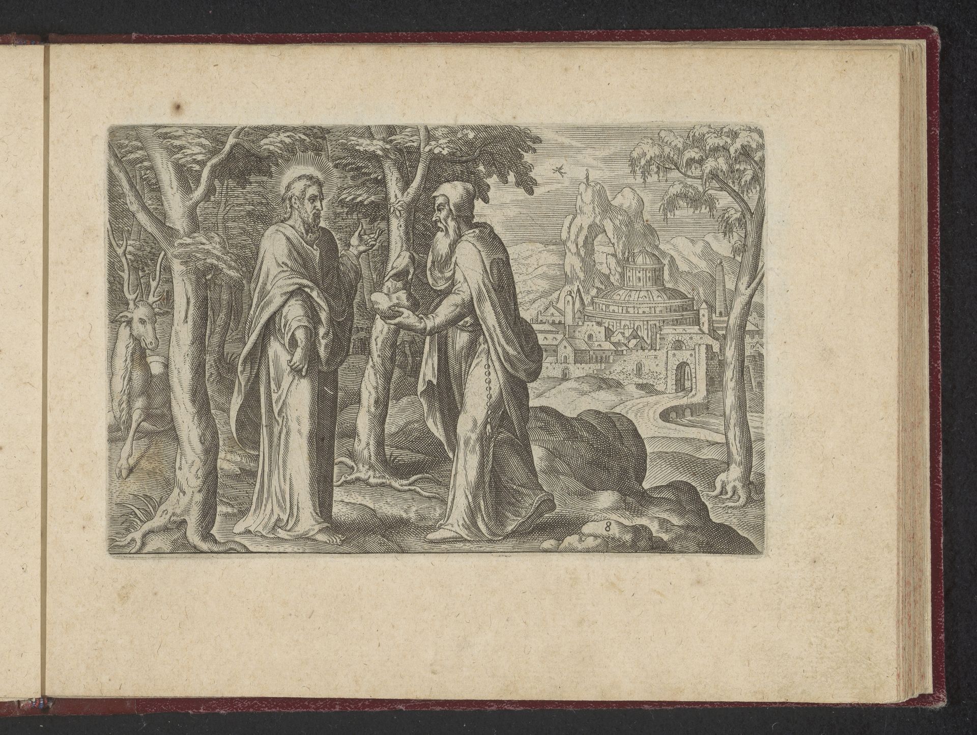 Verzoeking van Christus by Philips Galle