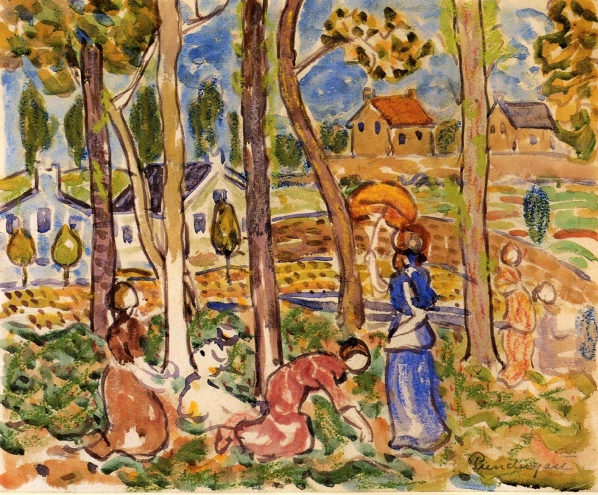 Picking Strawberries by Maurice Prendergast