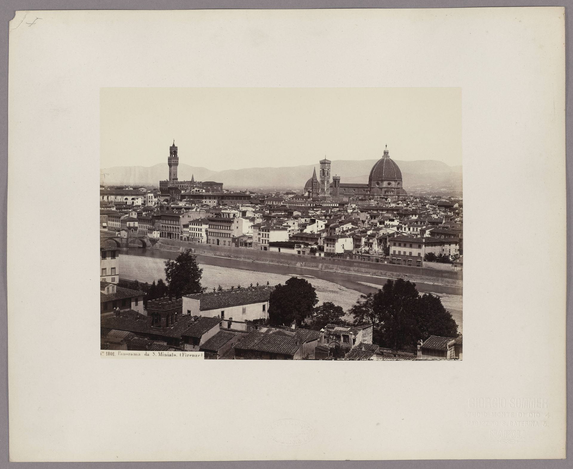 Florence_ Panorama of S. Miniato, No. 1801 by Giorgio Sommer