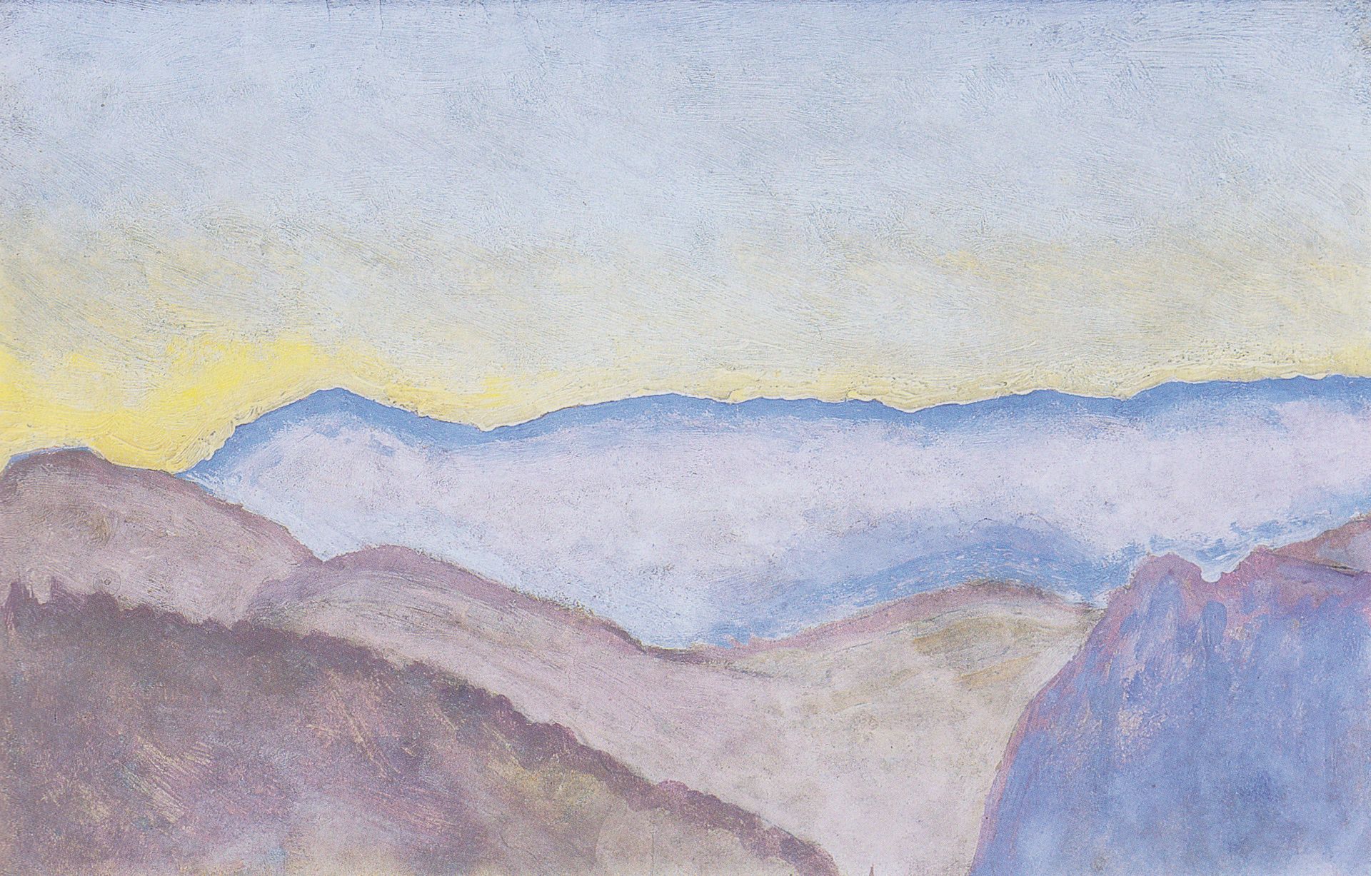 Landscape in Semmering with view of Rax by Koloman Moser