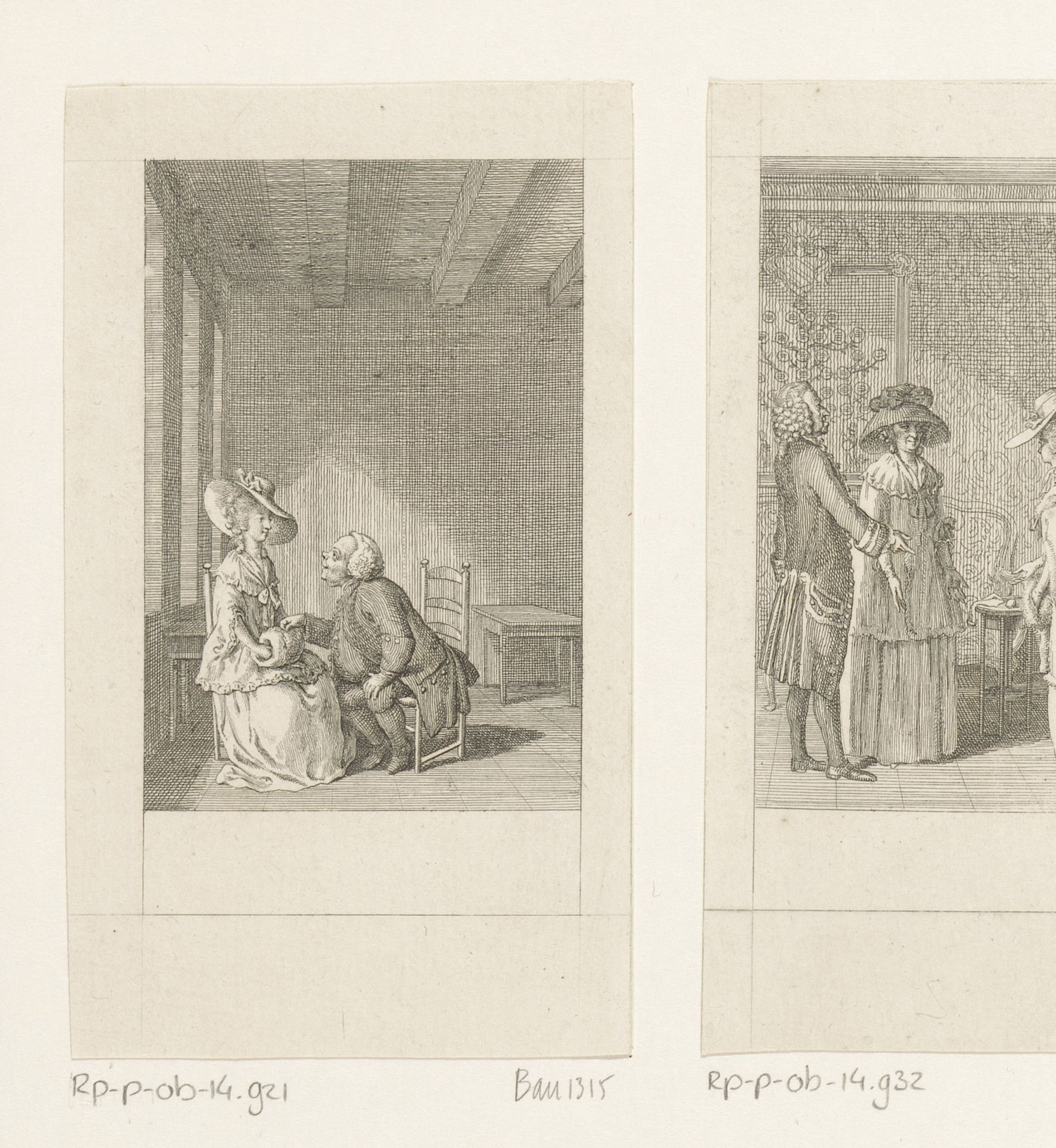 Cecilia wordt naar haar liefdesleven gevraagd door Mr. Briggs by Daniel Nikolaus Chodowiecki