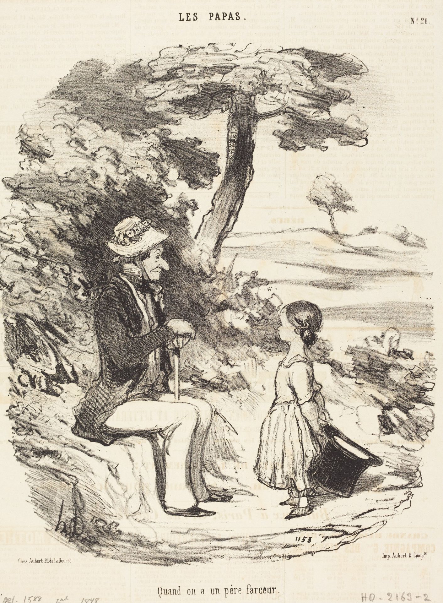 Quand on a un père farceur by Honoré Daumier