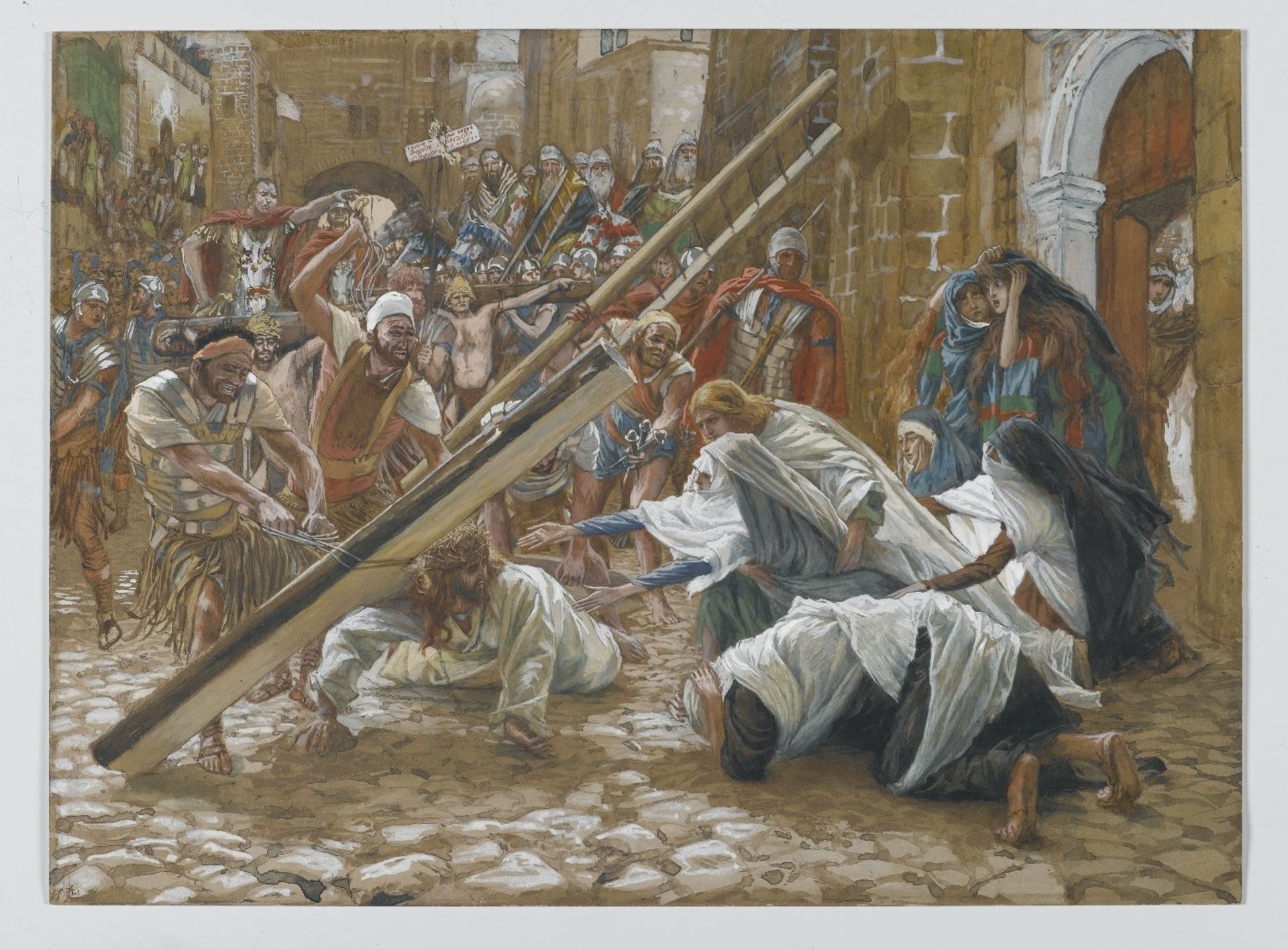 Jesus Meets His Mother (Jésus rencontre sa mère) by James Tissot