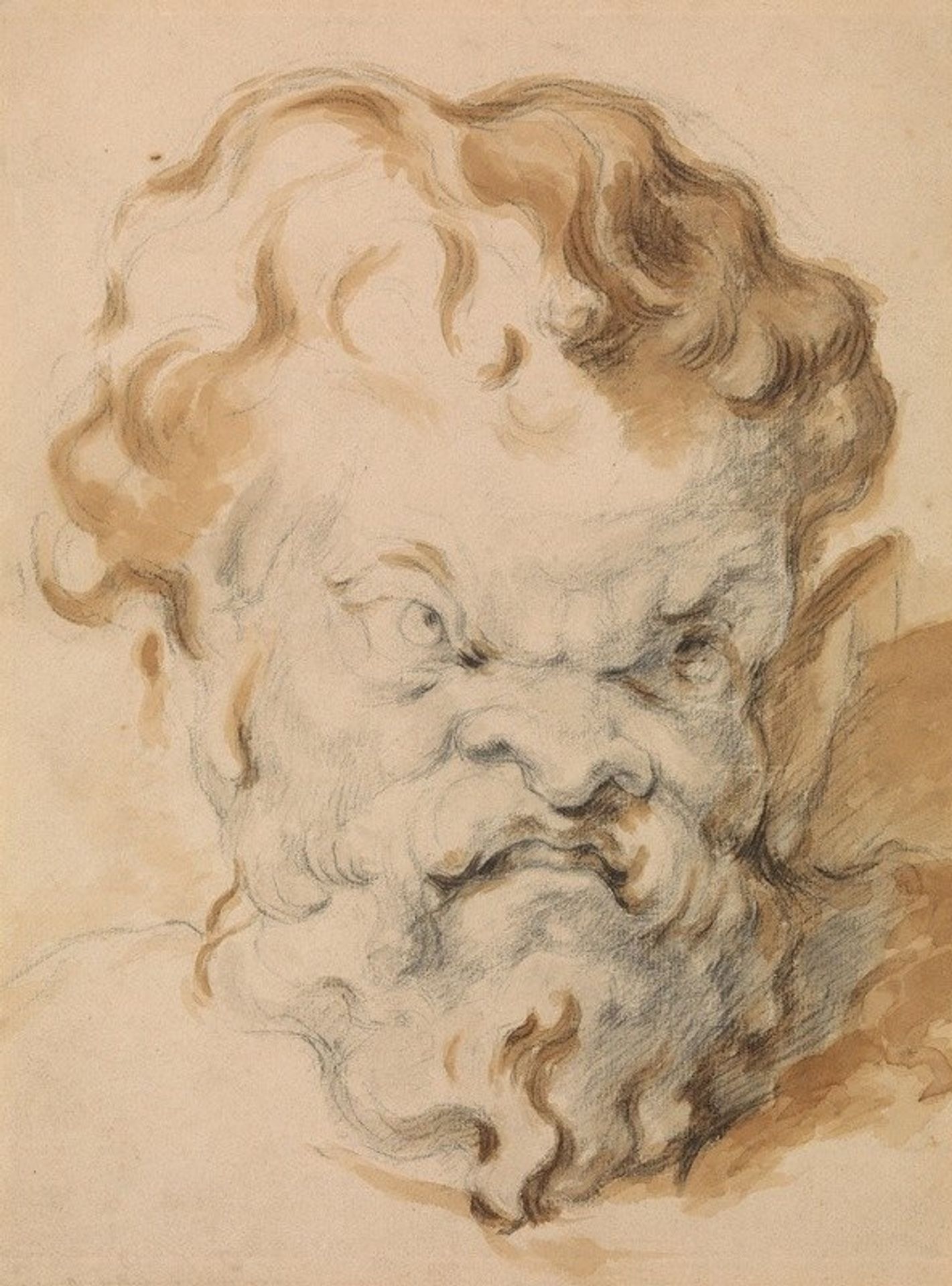 Head of Silenus by Paul Cézanne