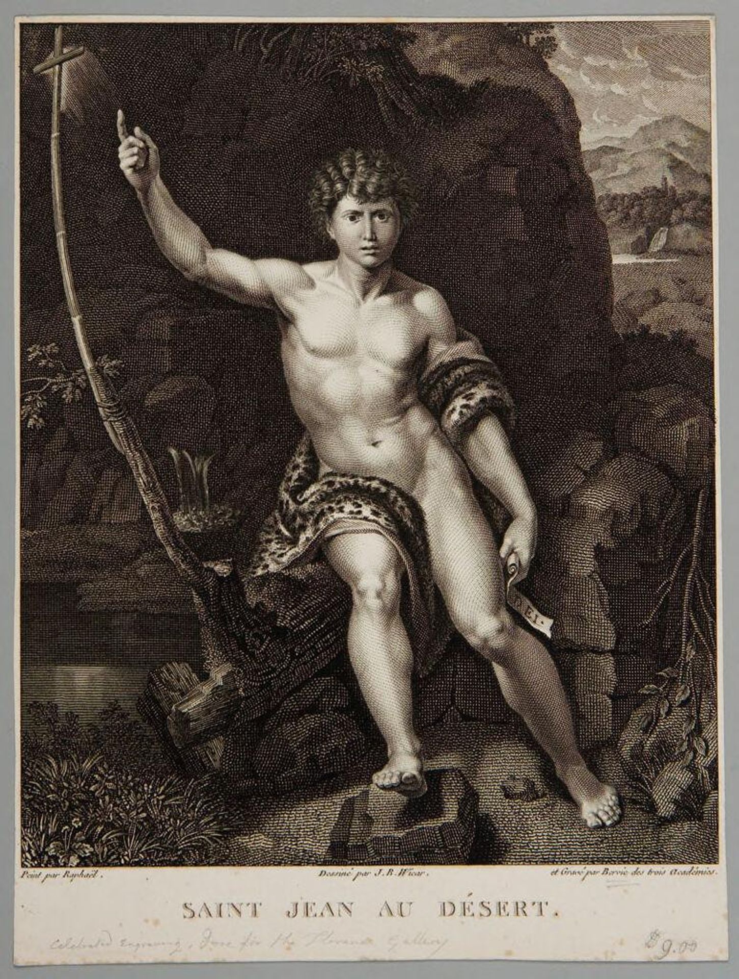 Saint John in the Desert by Charles Clément Bervic