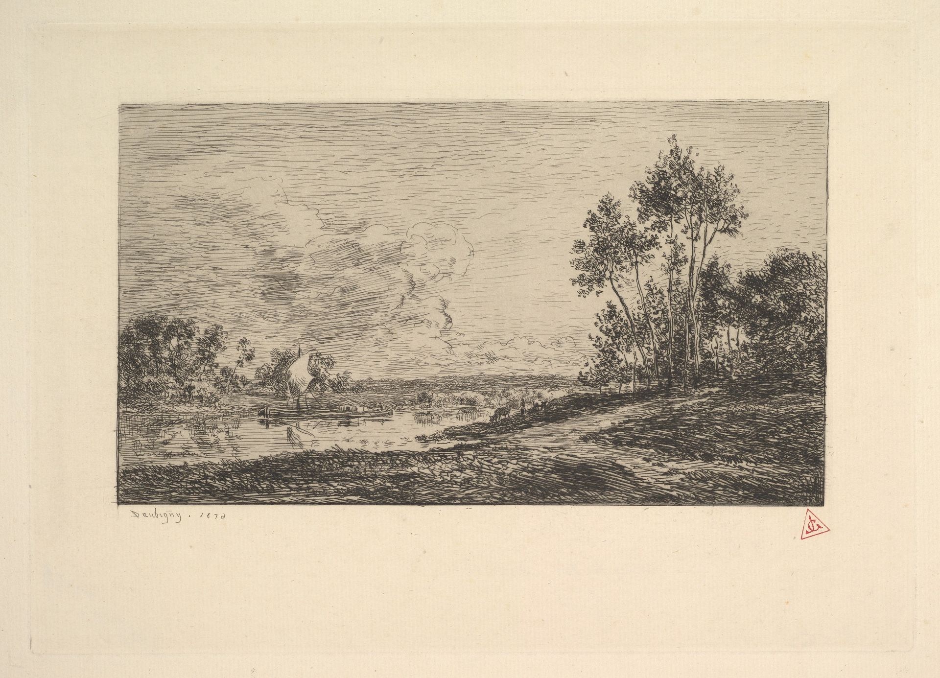 The Seine at Port-Maurin by Charles François Daubigny