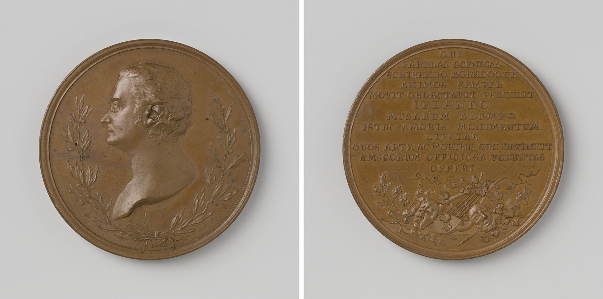 Overlijden van August Wilhelm Iffland, directeur van het Berliner Theater by Daniel Friedrich Loos