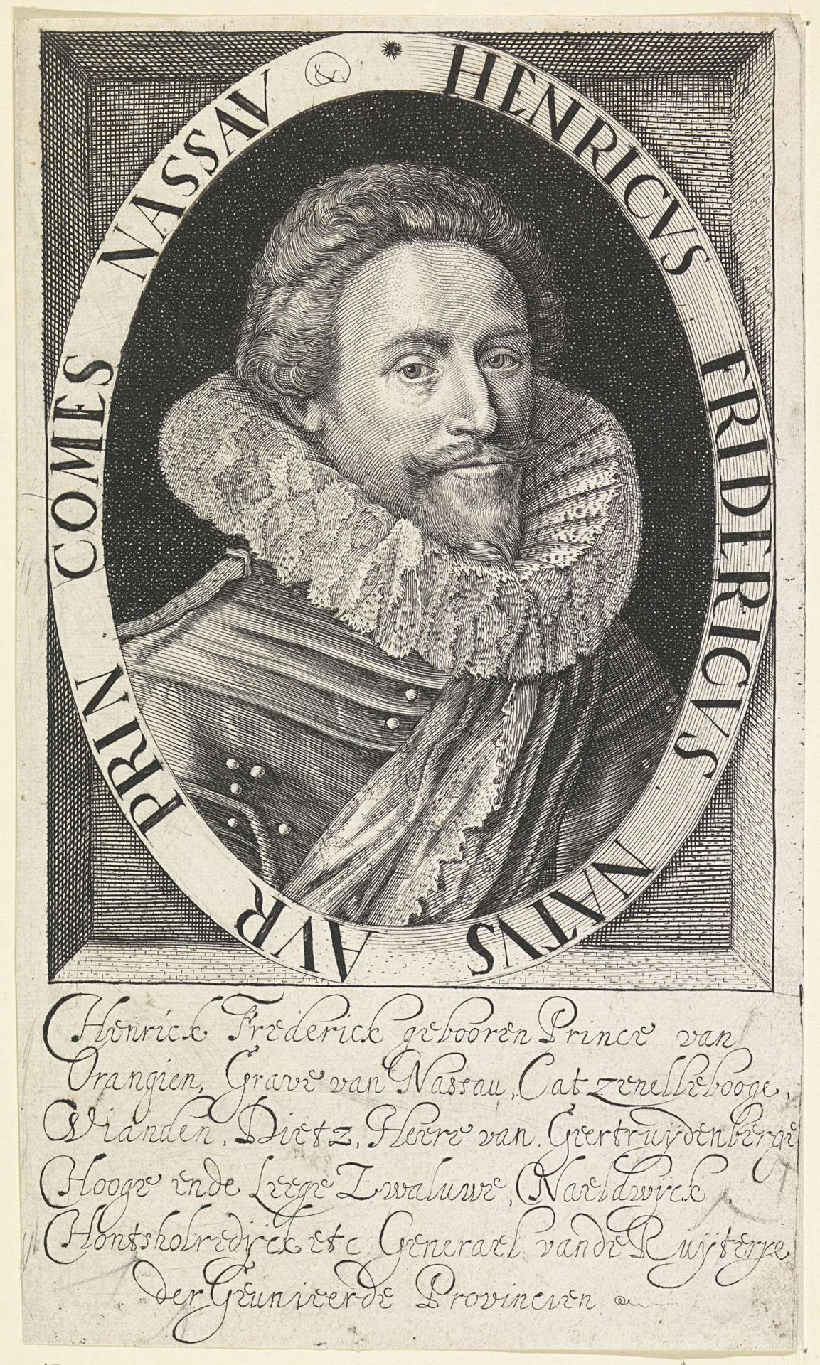 Portret van Frederik Hendrik, prins van Oranje by Anonymous