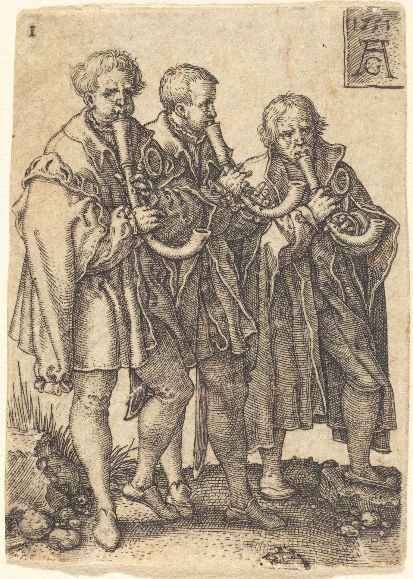 Three Musicians by Heinrich Aldegrever