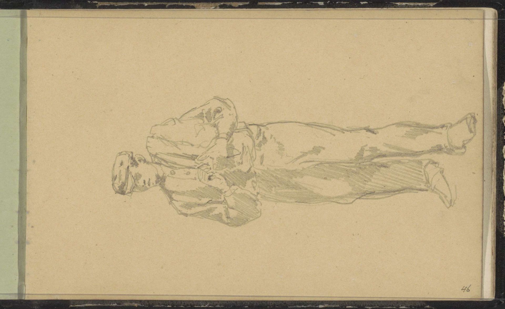 Man met een pet by Cornelis Springer