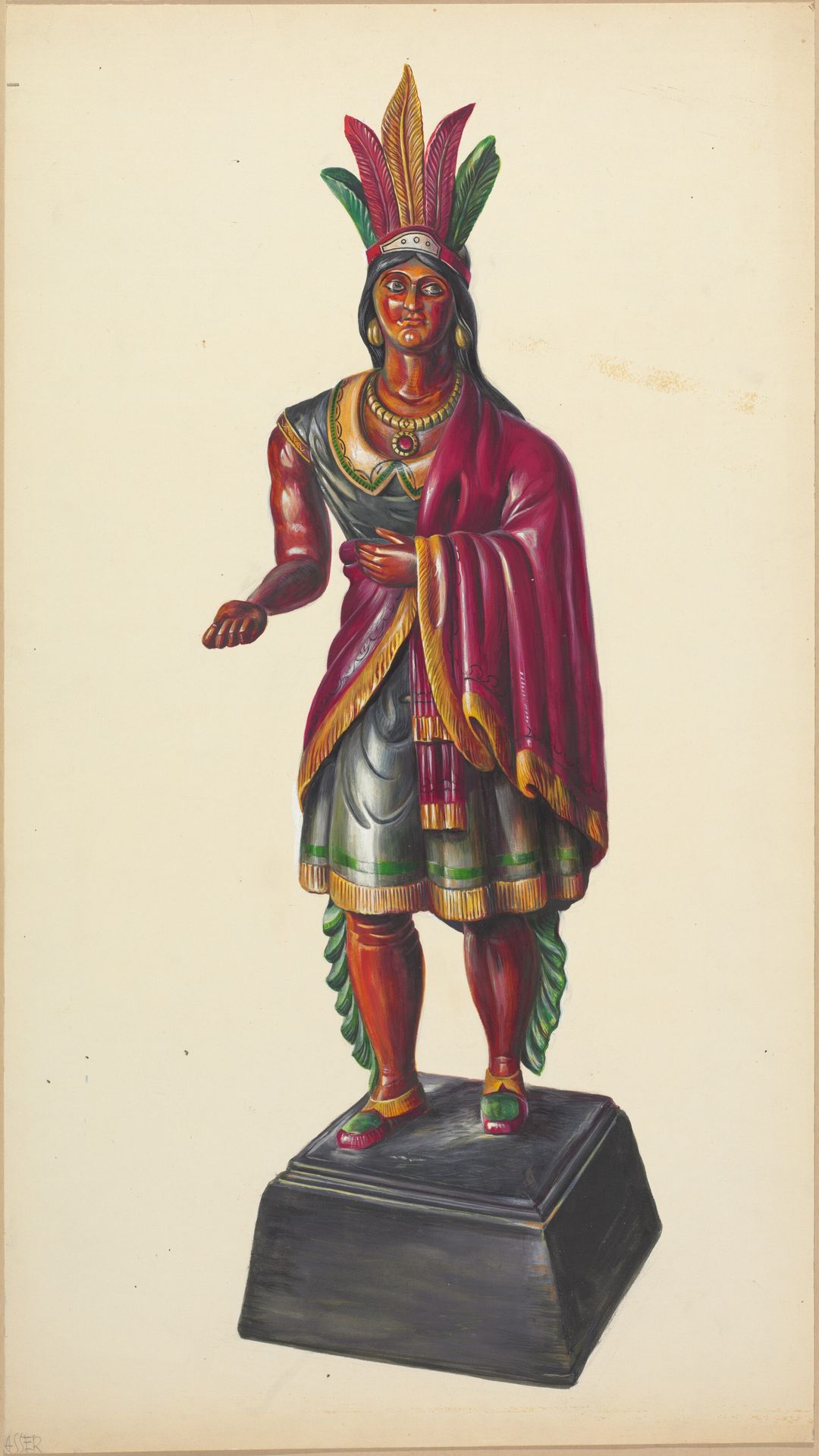Cigar Store Indian by Walter Hochstrasser