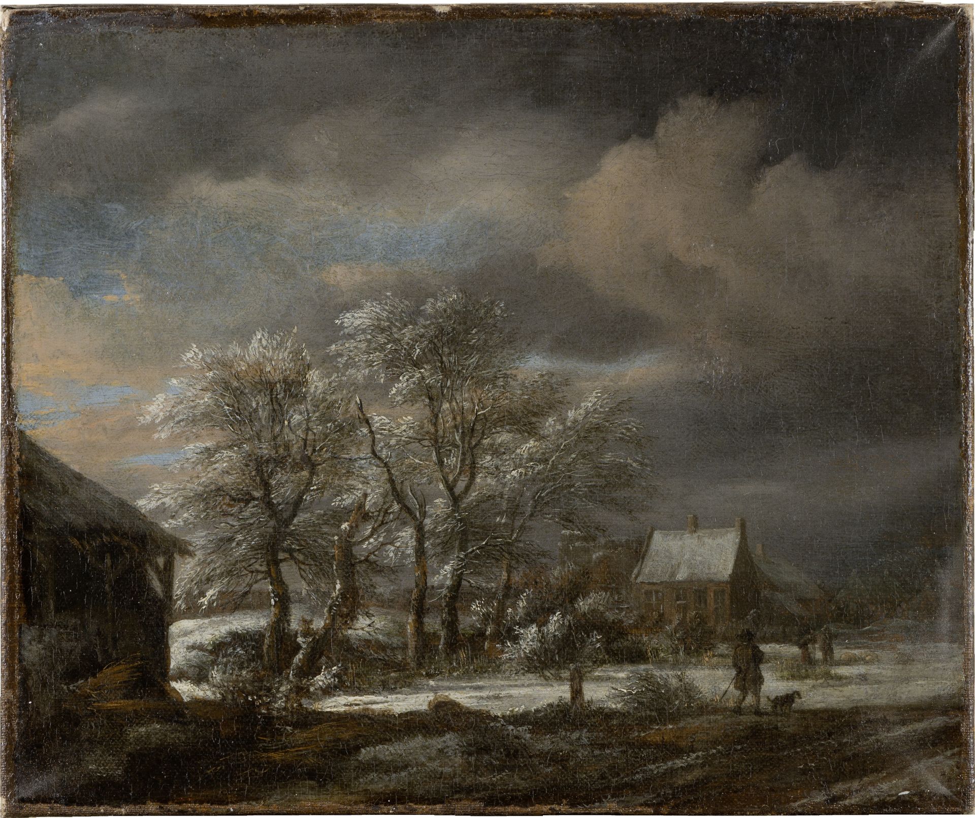 Winter Landscape with Snow-covered Trees by Jacob van Ruisdael