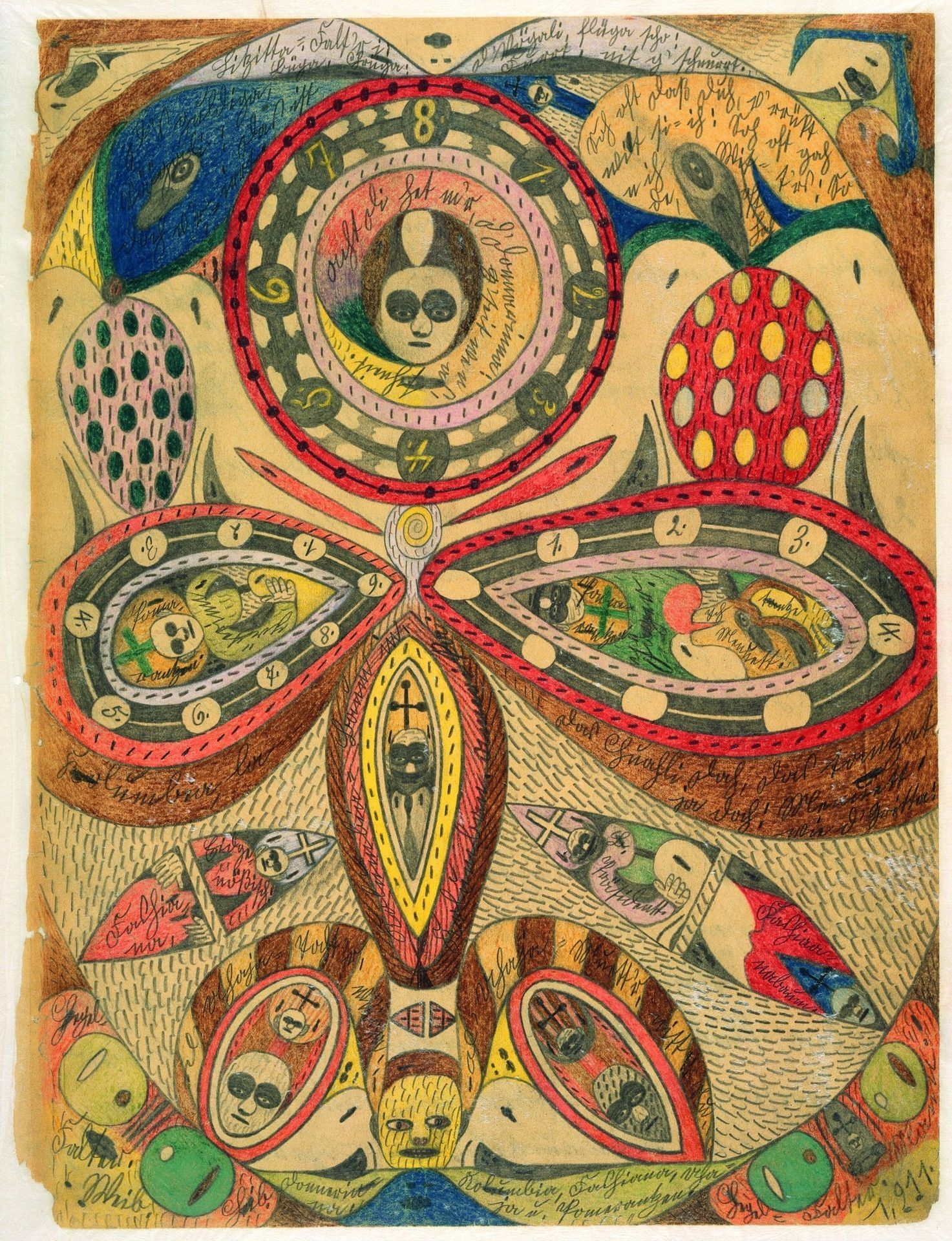 The Columbia Tree in Columban, America, Bitter Oranges by Adolf Wölfli