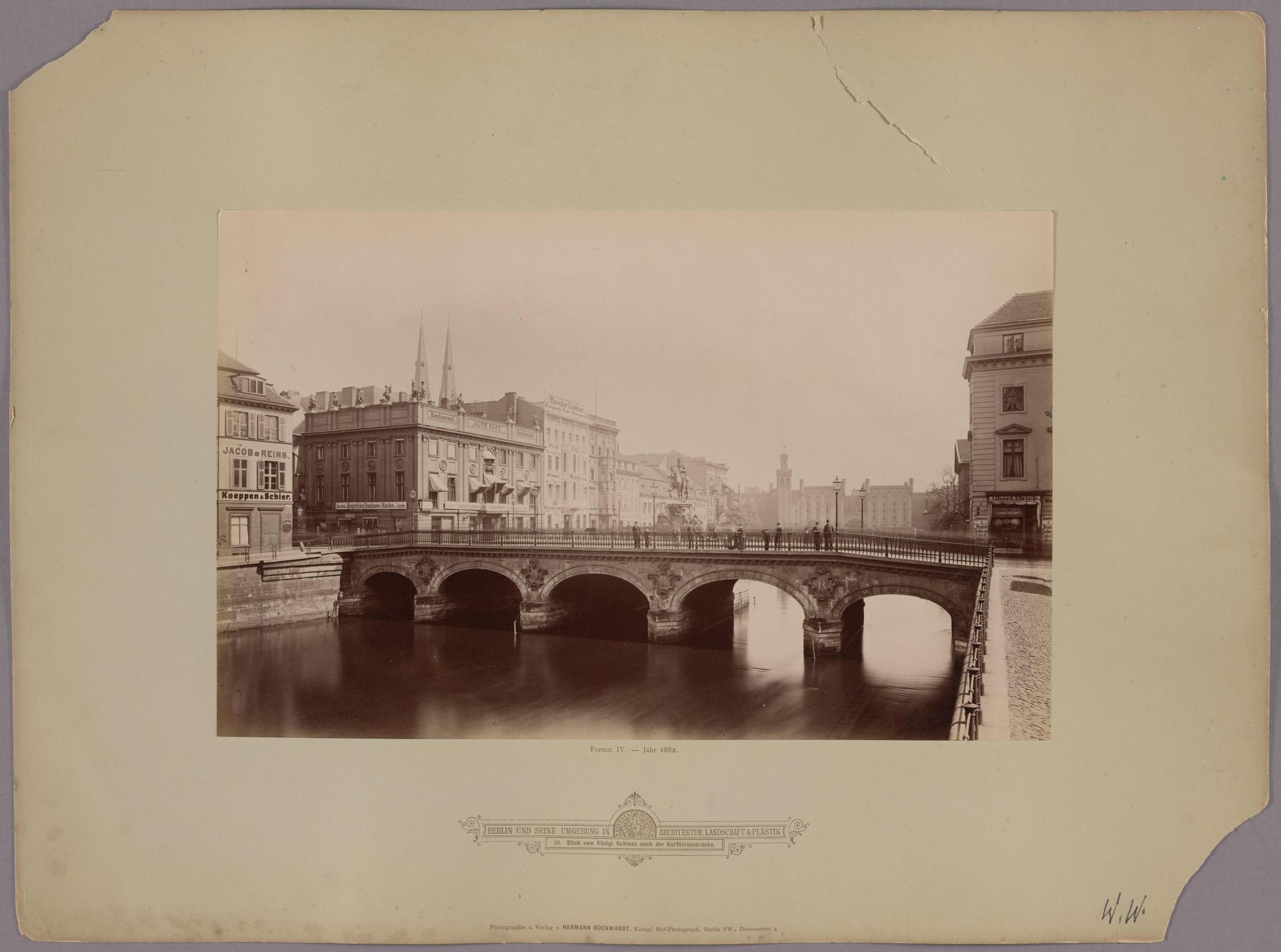 Berlin_ View of the Kurfürstenbrücke by Hermann Rückwardt