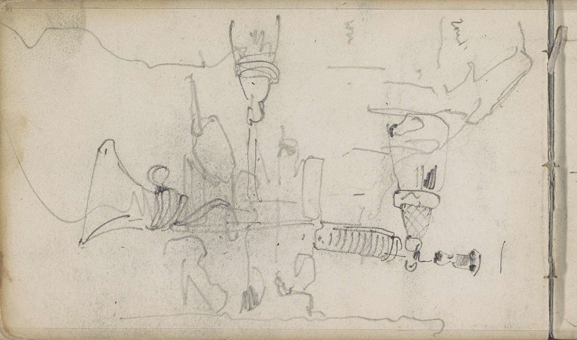 Landschap en een trompet by George Hendrik Breitner