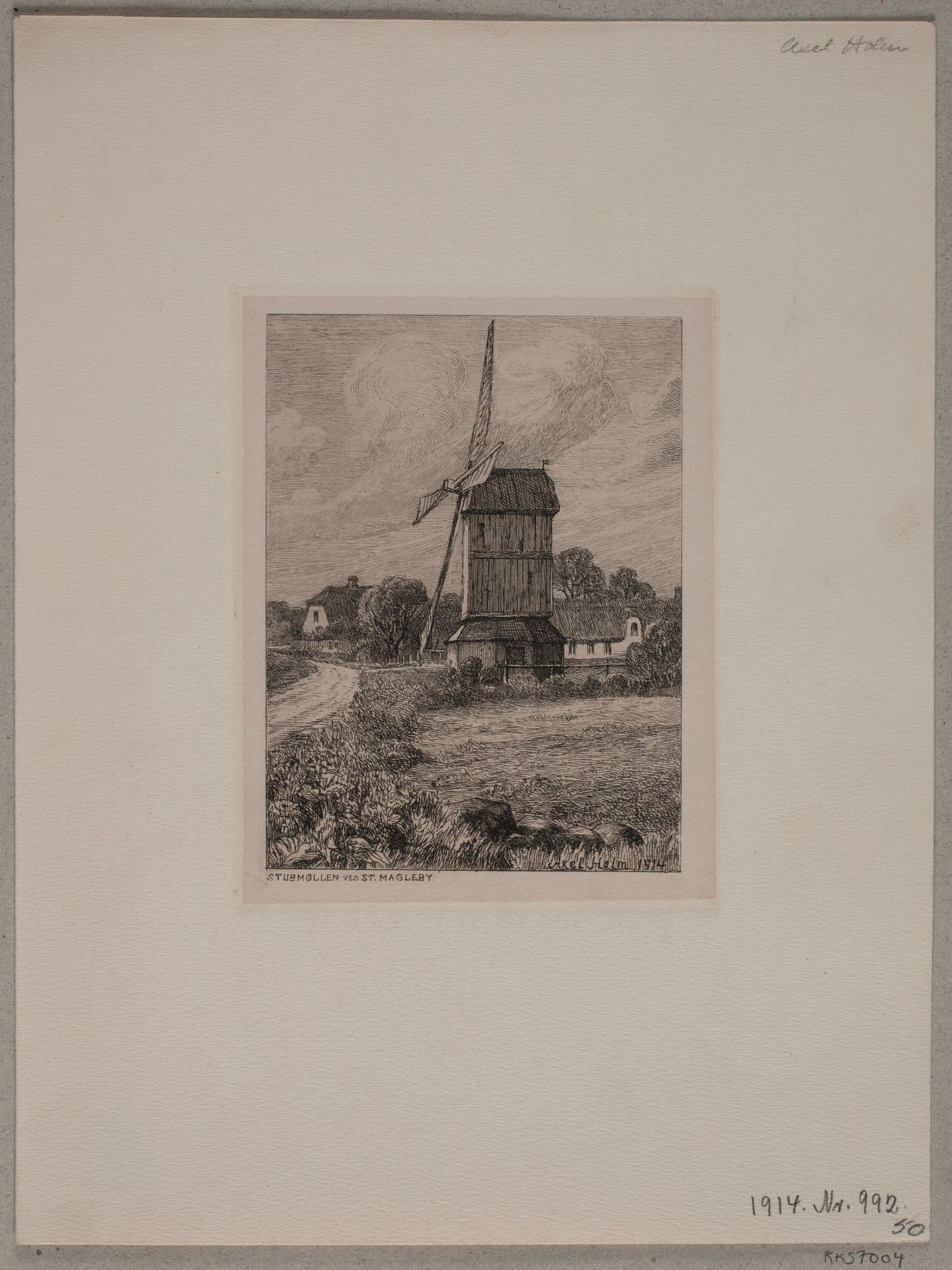 Stubmøllen ved Store Magleby by Axel Holm