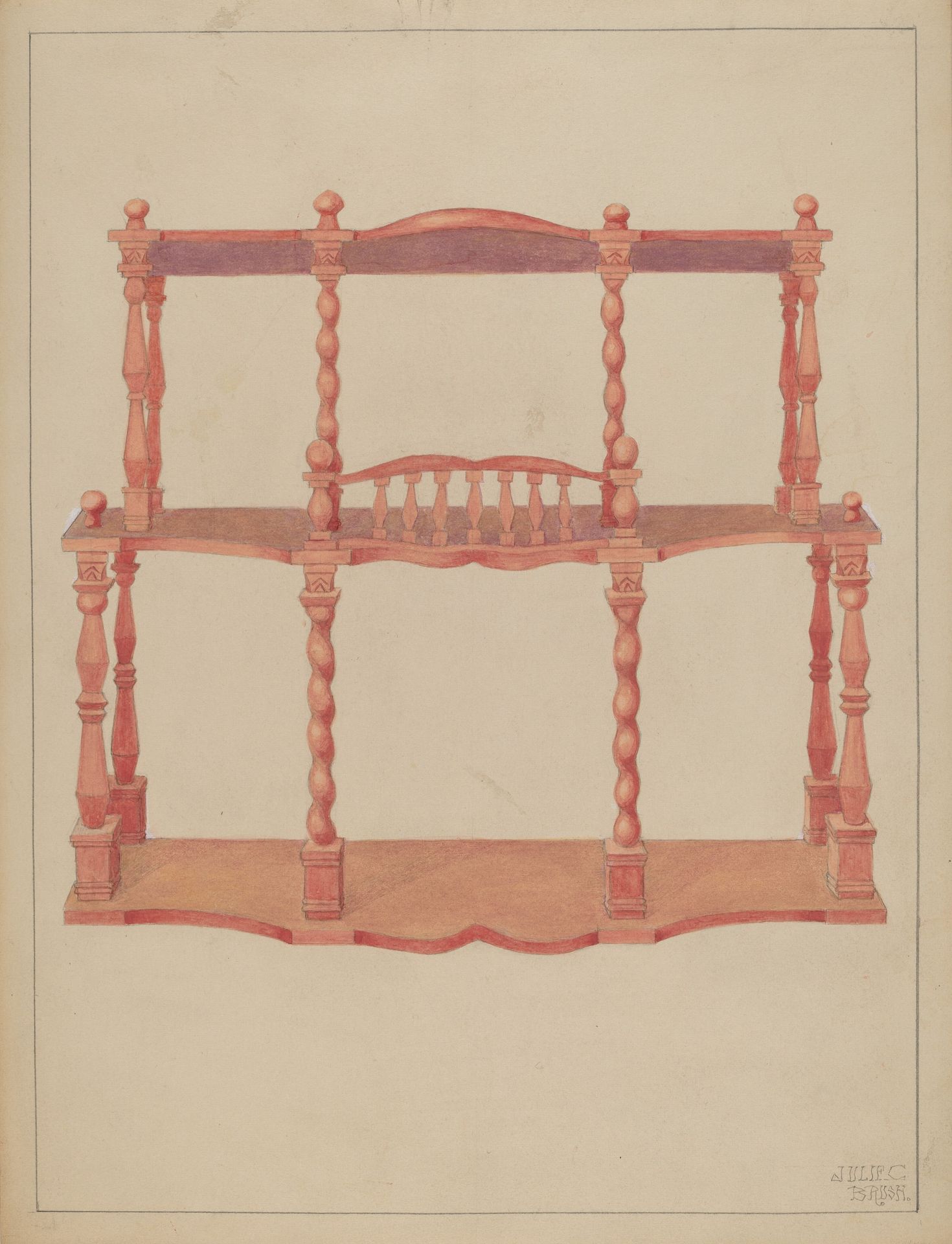 Brick-a-brack Shelf by Julie C. Brush