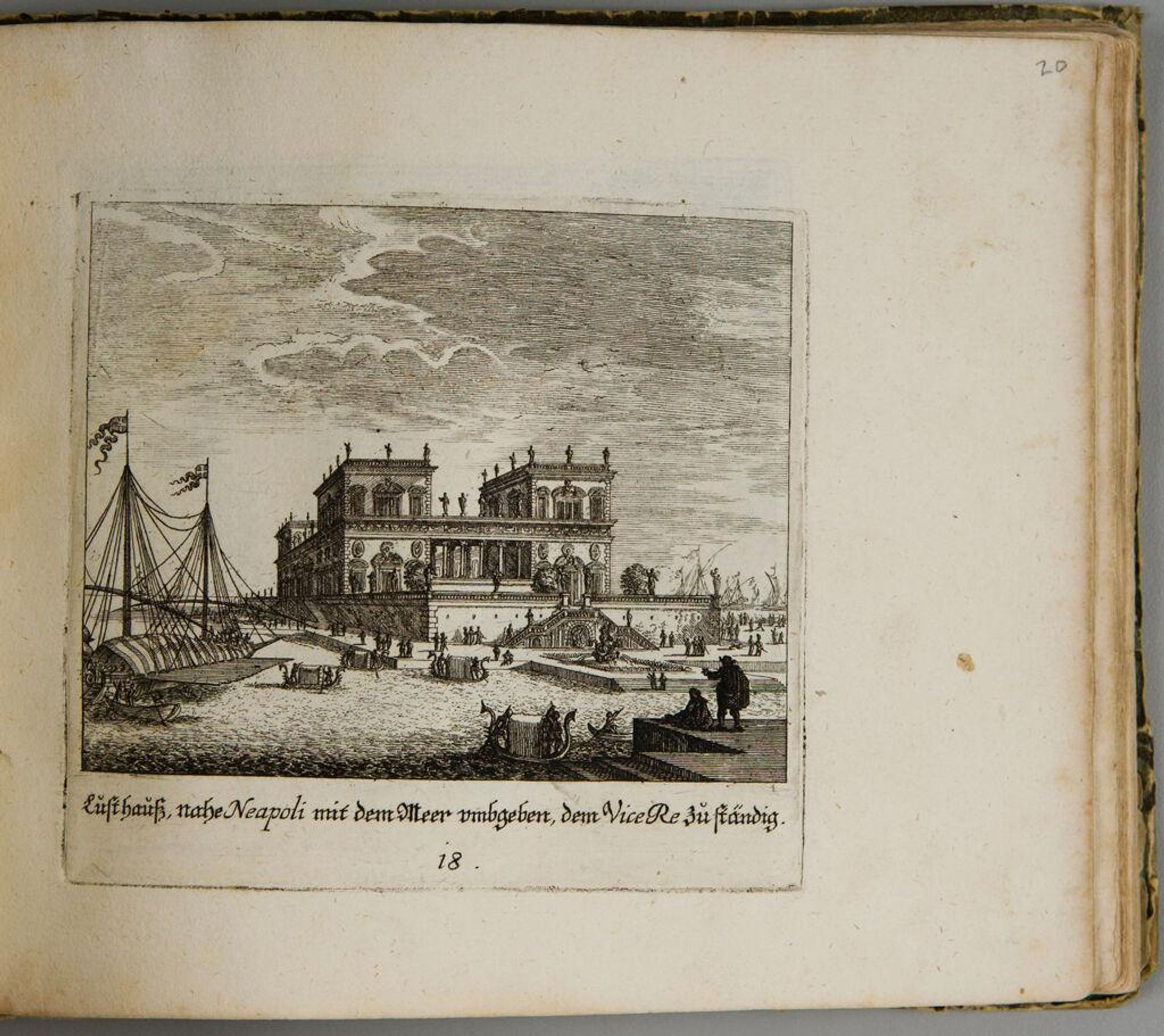 Villa near Naples on the Sea, the Property of the Viceroy by Melchior KÃ¼sel