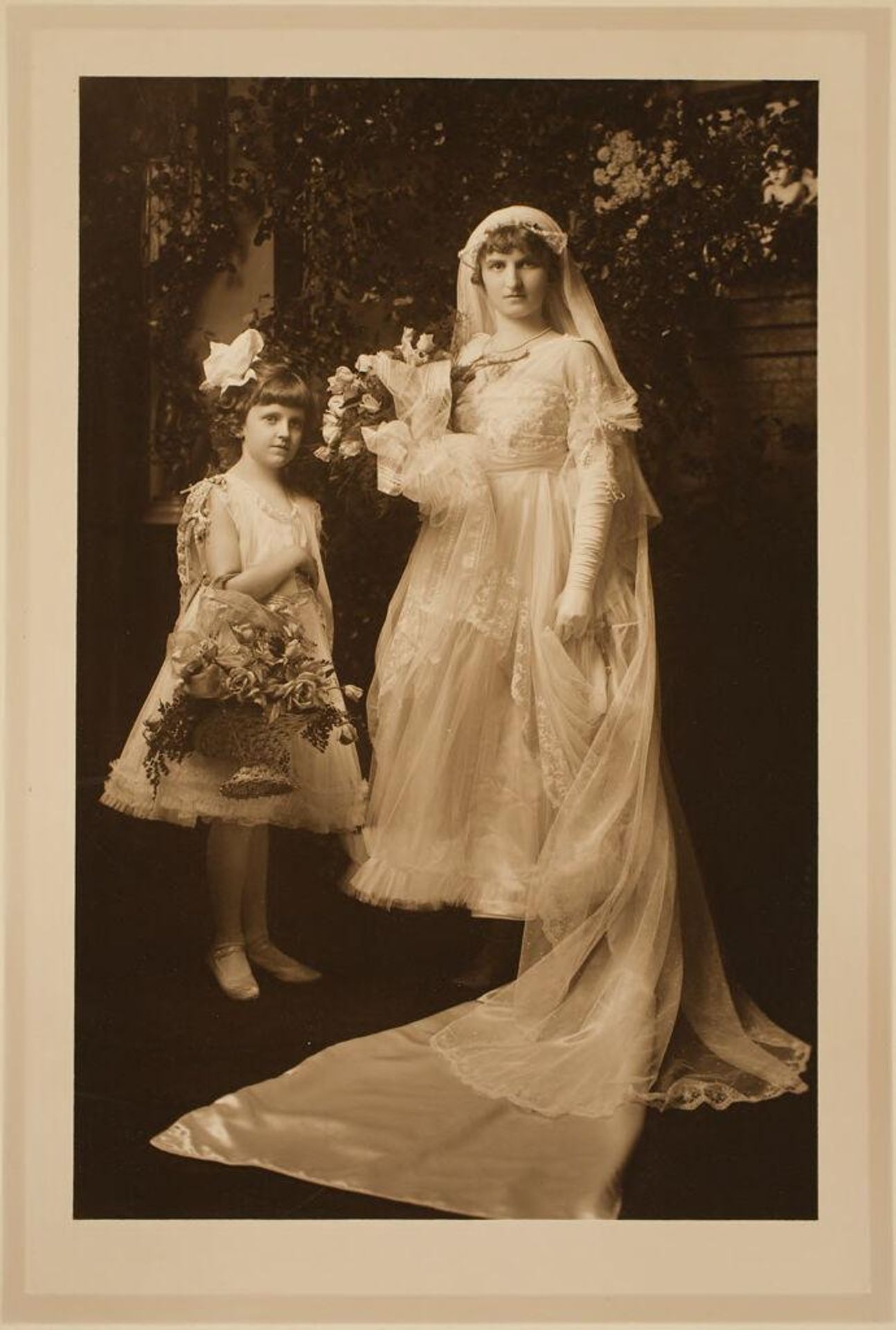 Untitled (bride and flower girl) by Martin Schweig