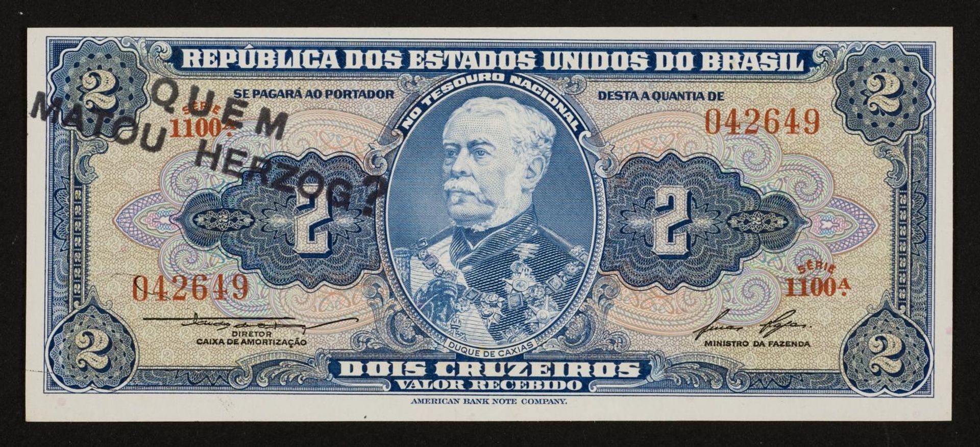 Insertions into Ideological Circuits 2: Banknote Project by Cildo Meireles