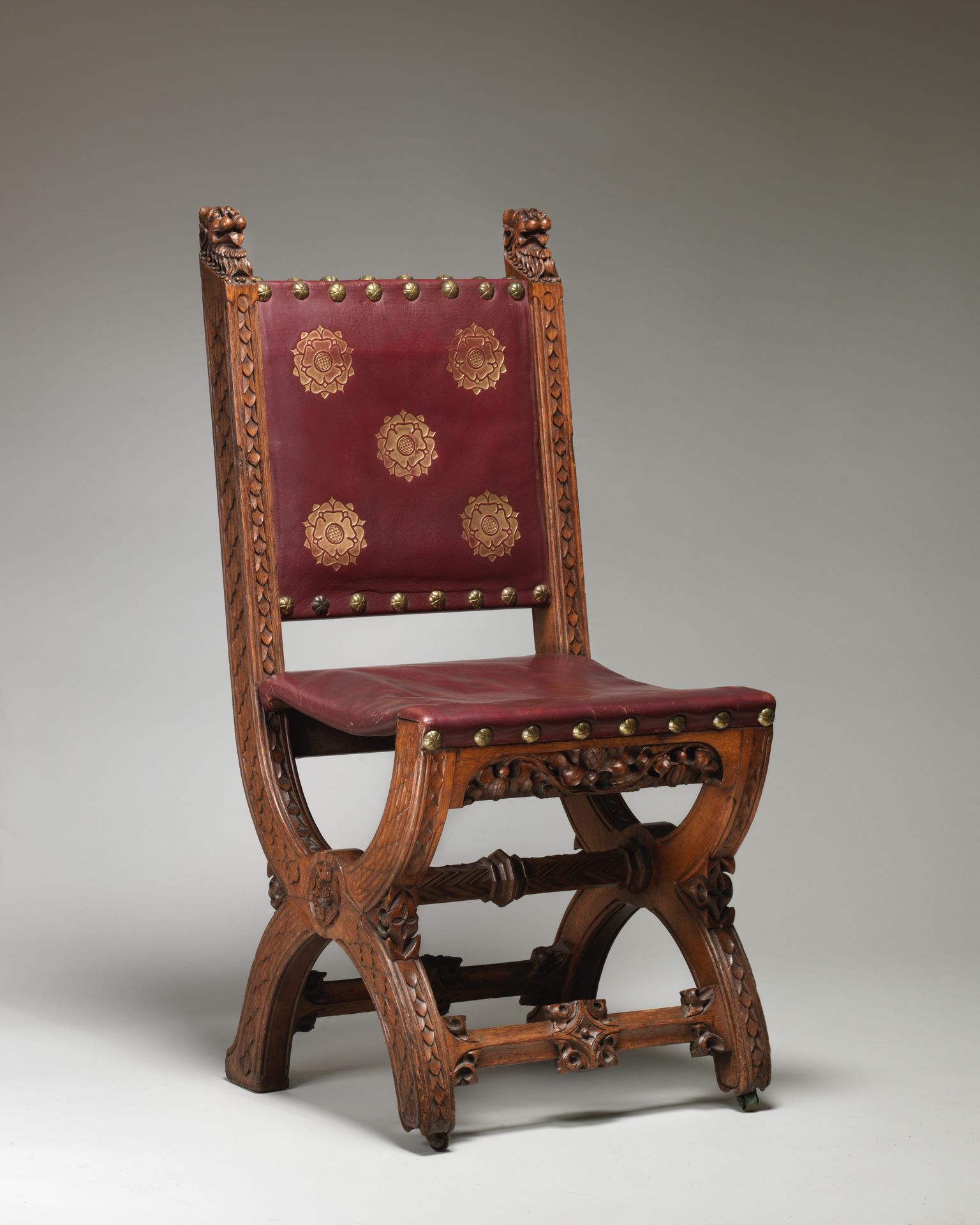 Dining room chair from the Speaker’s House, Palace of Westminster by Augustus Welby Northmore Pugin