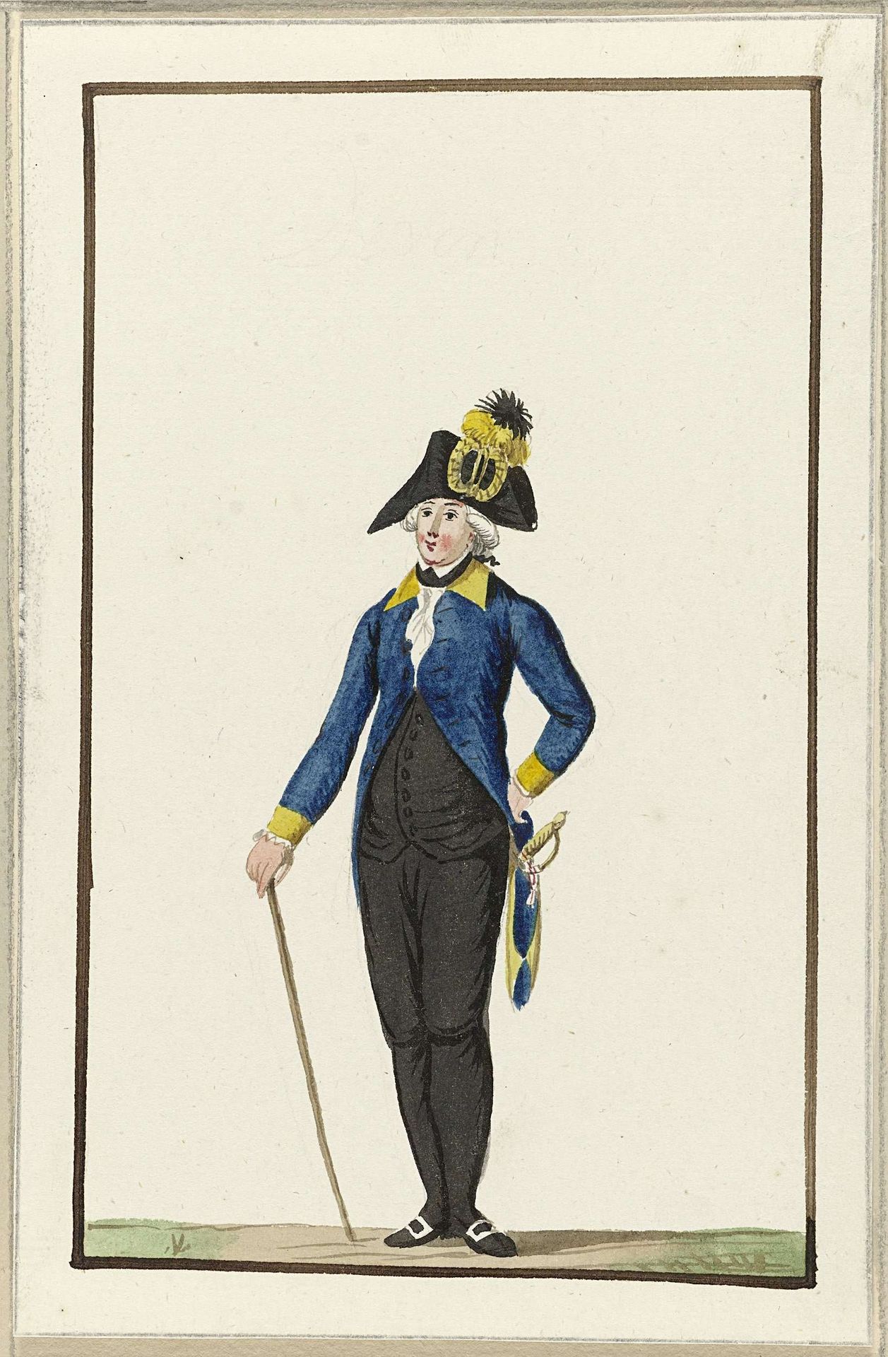 Montering van de schutterij van Deventer, ca. 1787 by Anonymous