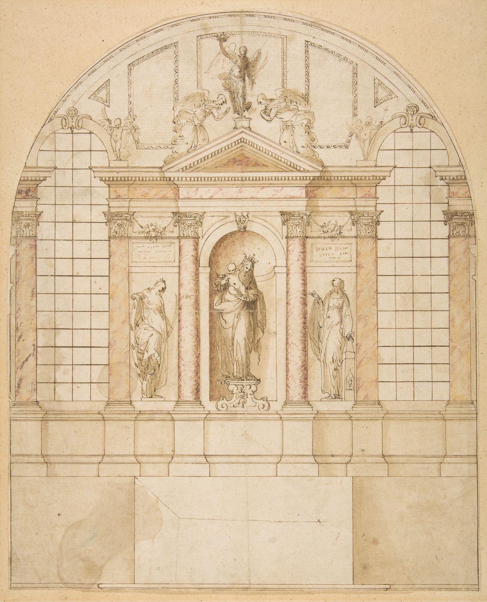 Design for an Altarpiece by Anonymous