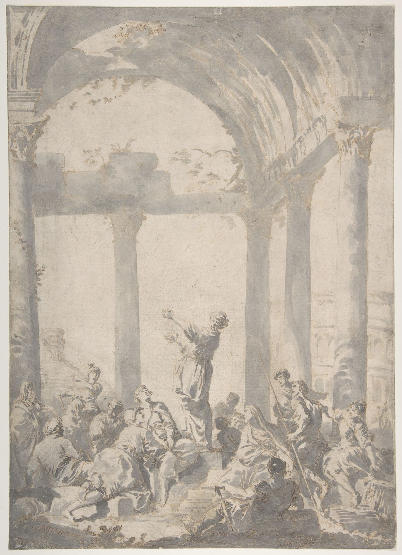 Saint Paul Preaching in Athens by Giovanni Paolo Panini