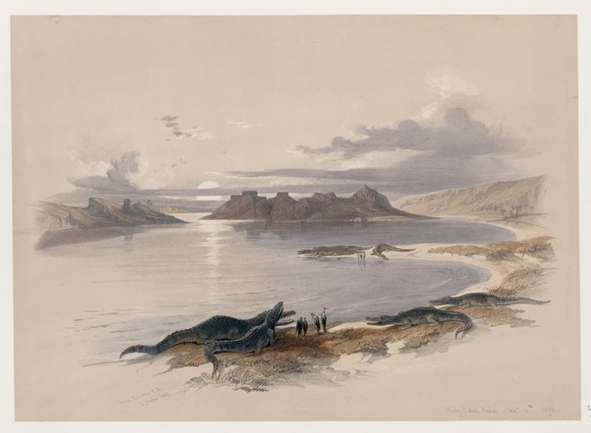 Wady Dabod [Wadi Dabod], Nubia. Nov. 16th, 1838. by David Roberts