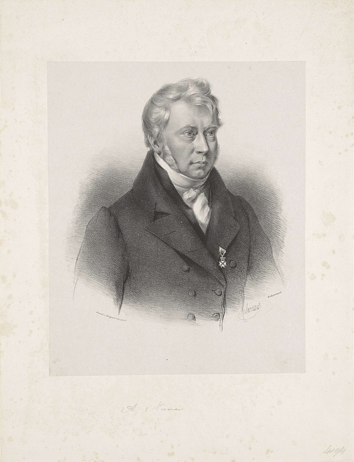 Portret van Alexander Numan by J.B. Clermans