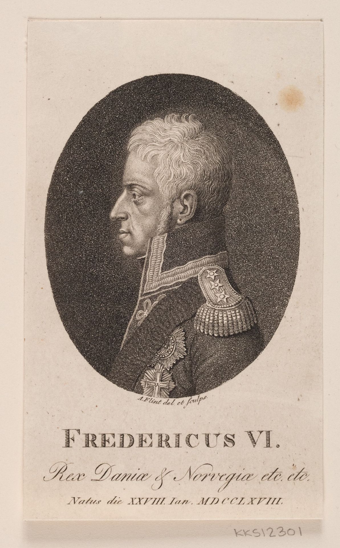 Kong Frederik VI by Andreas Flint