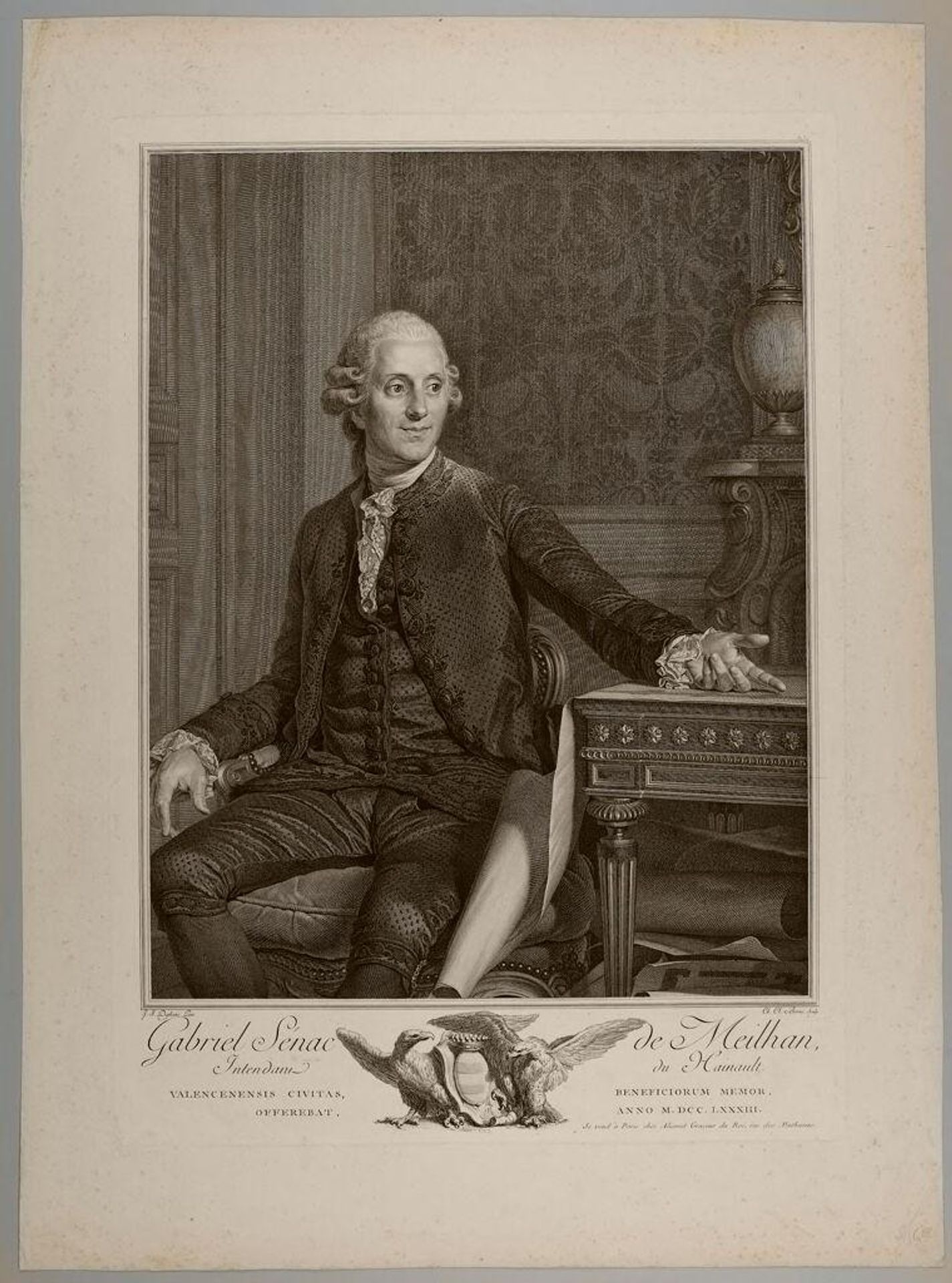 Gabriel Senac de Meilhan by Charles Clément Bervic
