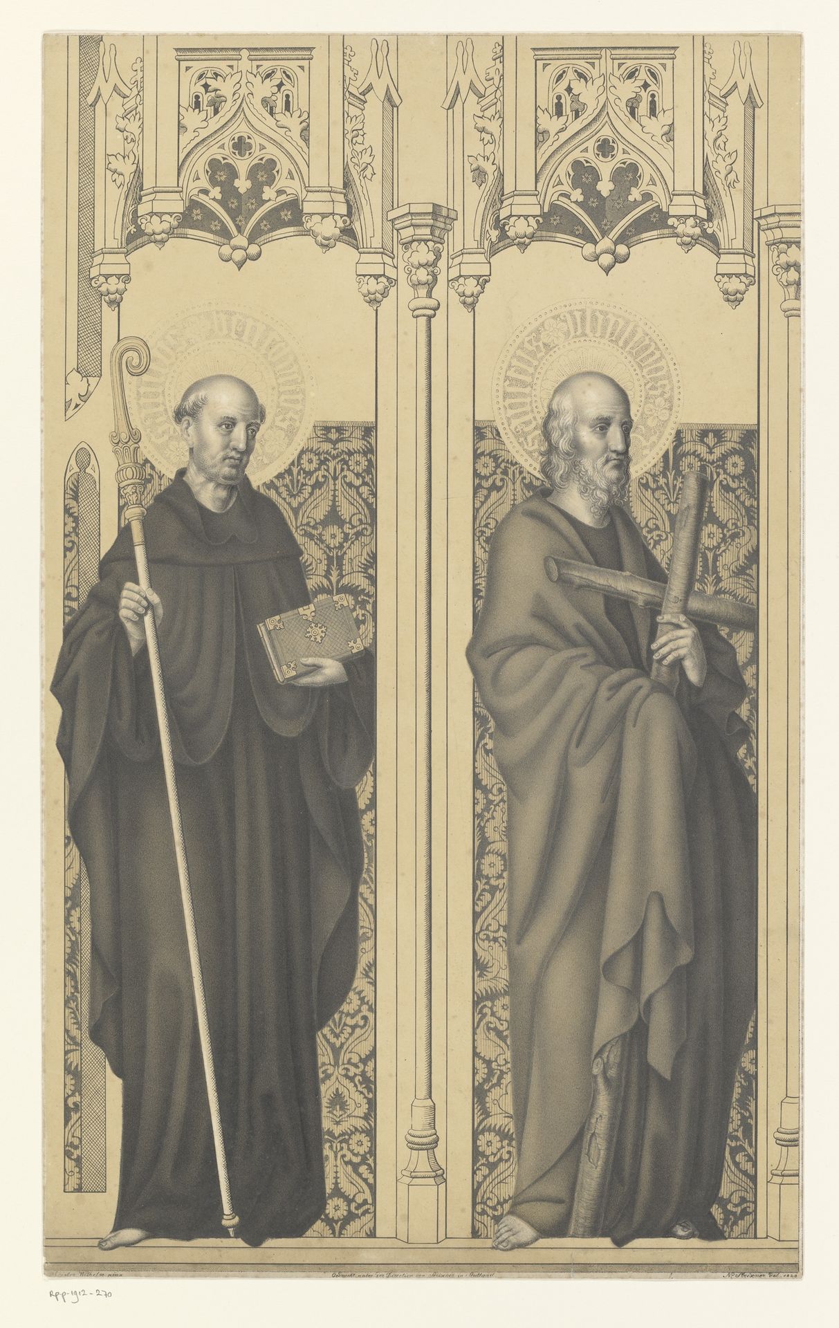 Heilige Benedictus en Filippus by Johann Nepomuk Strixner