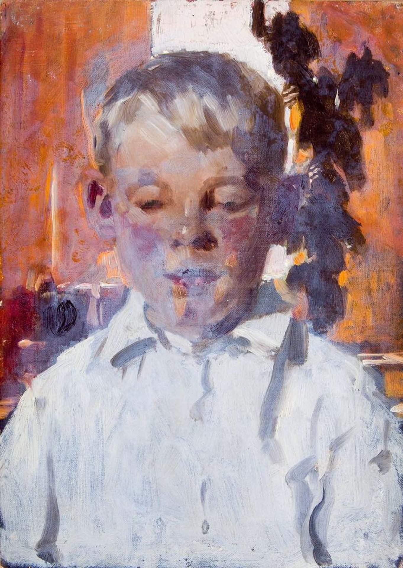 Portrait of a Young Man in a White Shirt by Denman Waldo Ross