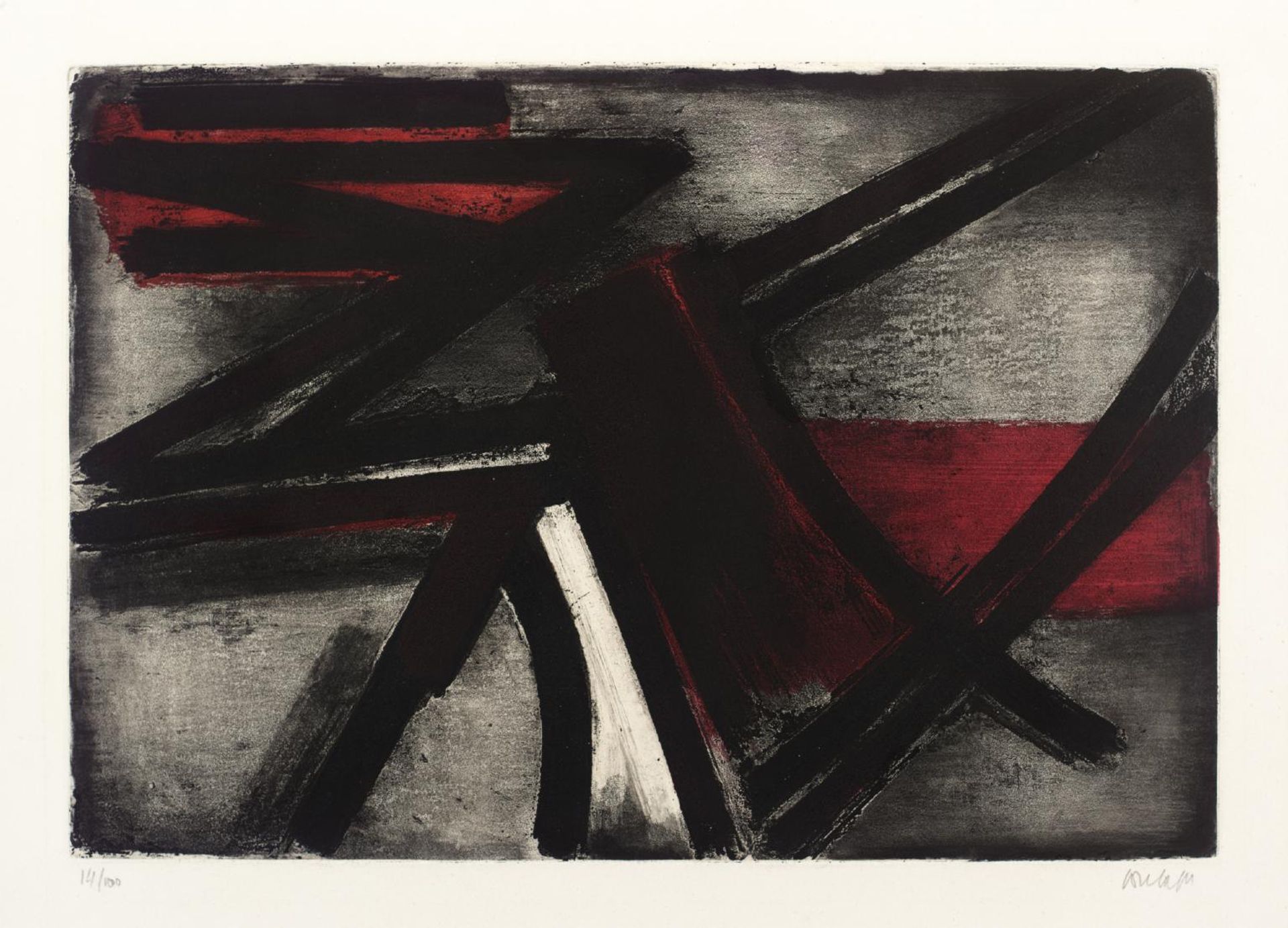 Etching No. 2 by Pierre Soulages