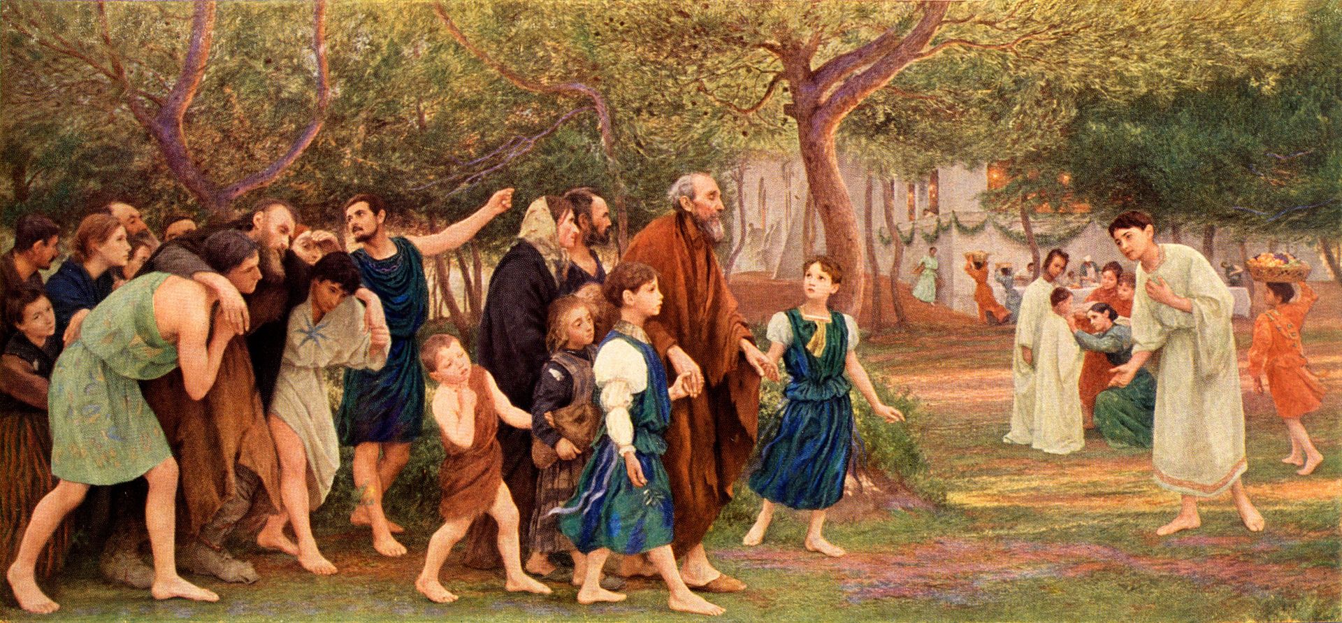 Einladung Zum Gastmahl by Eugène Burnand