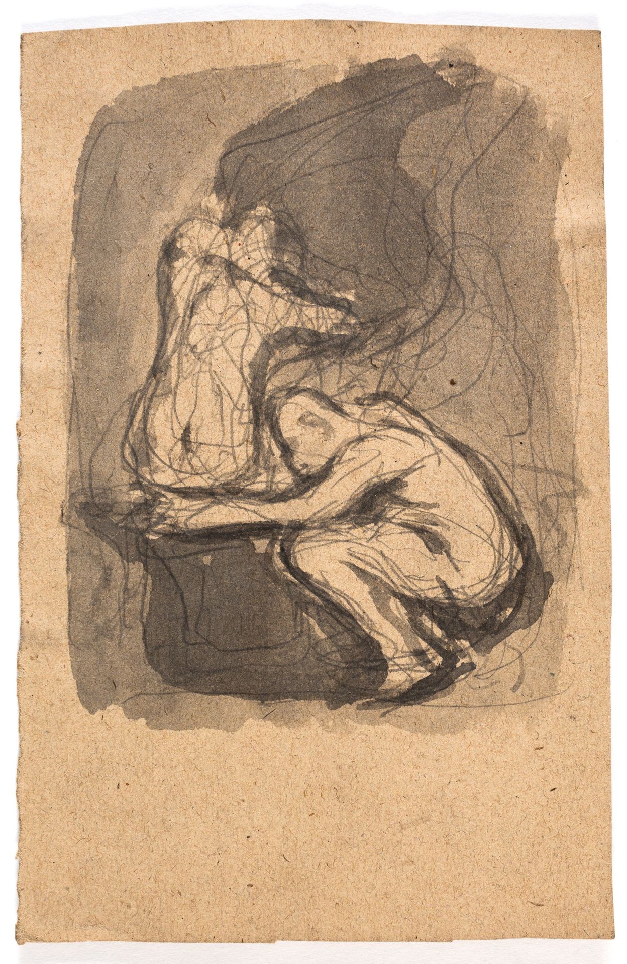 Studie til "Dædalus og Ikarus" by Oluf Hartmann