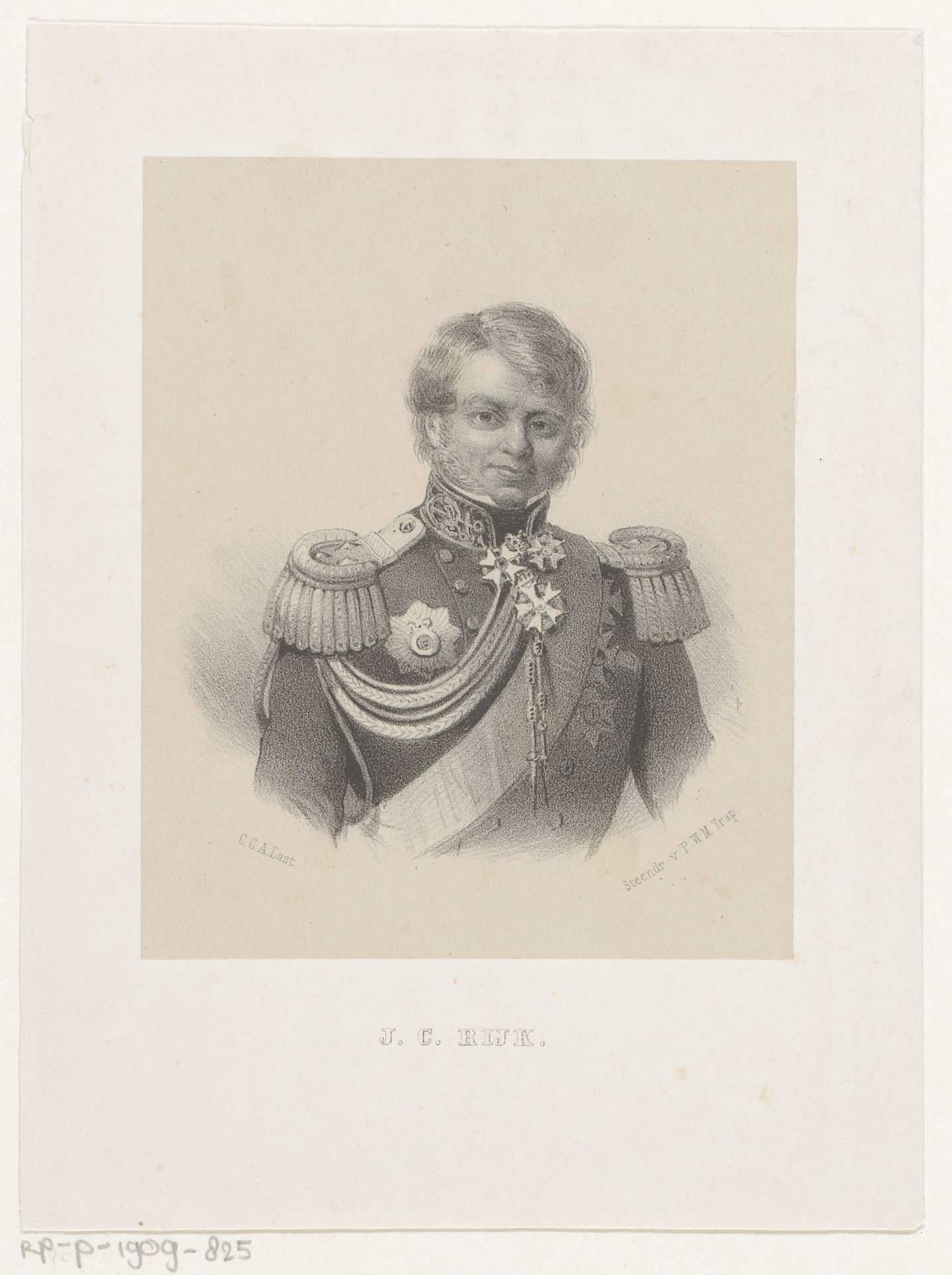 Portret van Julius Constantijn Rijk by Carel Christiaan Antony Last