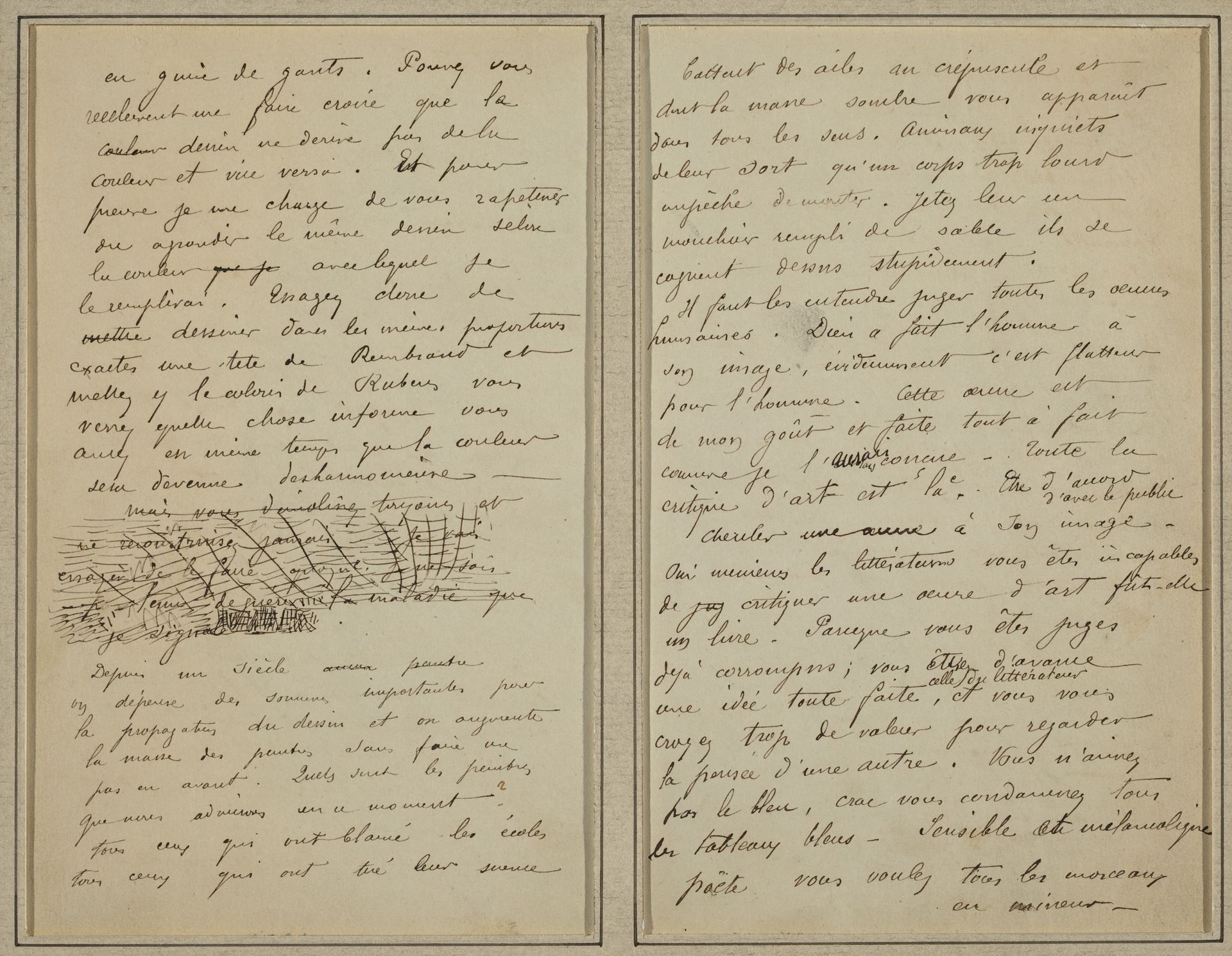 Manuscript Pages [verso] by Paul Gauguin