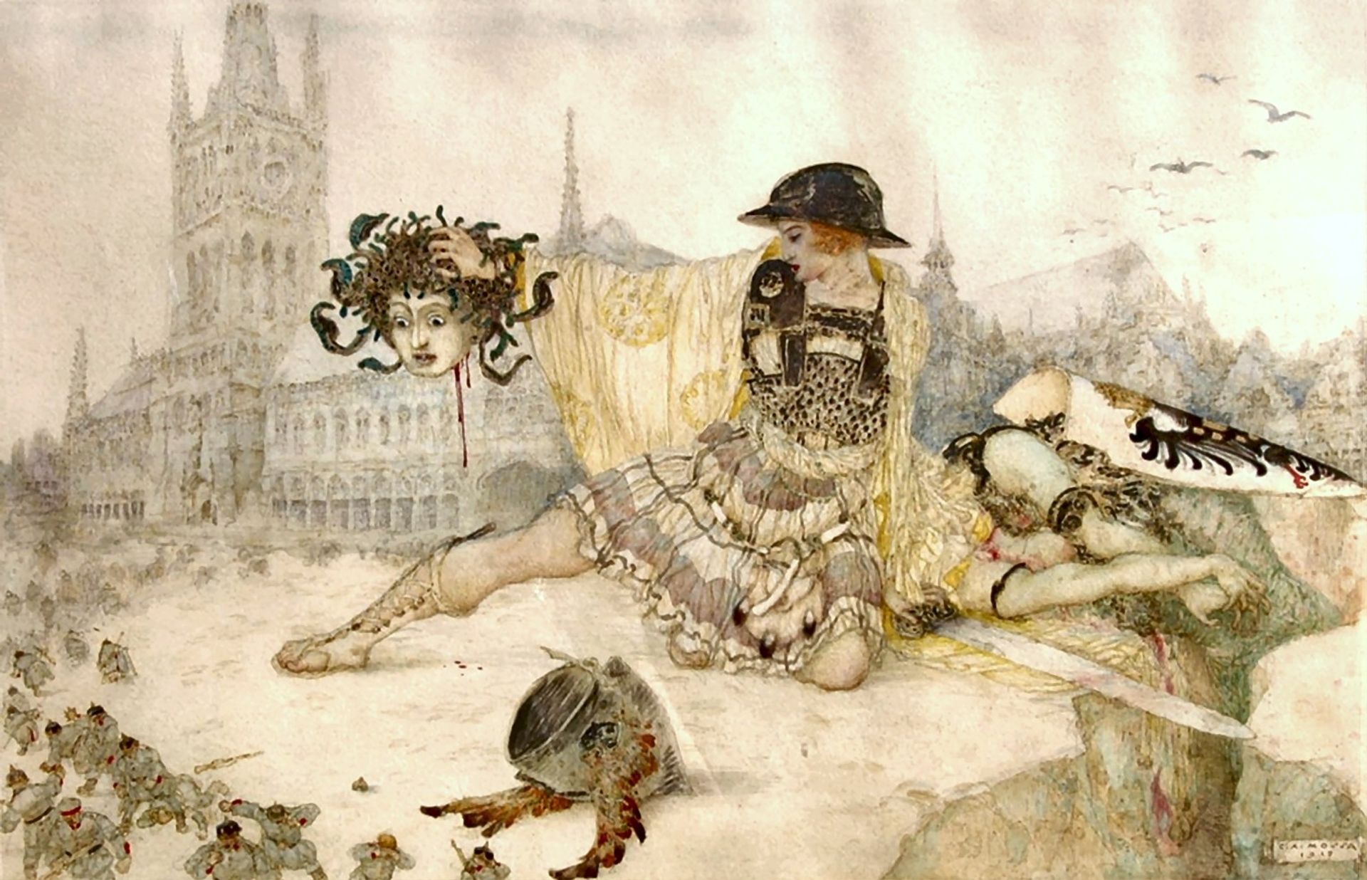 Gorgon - Gustav Adolf Mossa | Artera | AskArtera