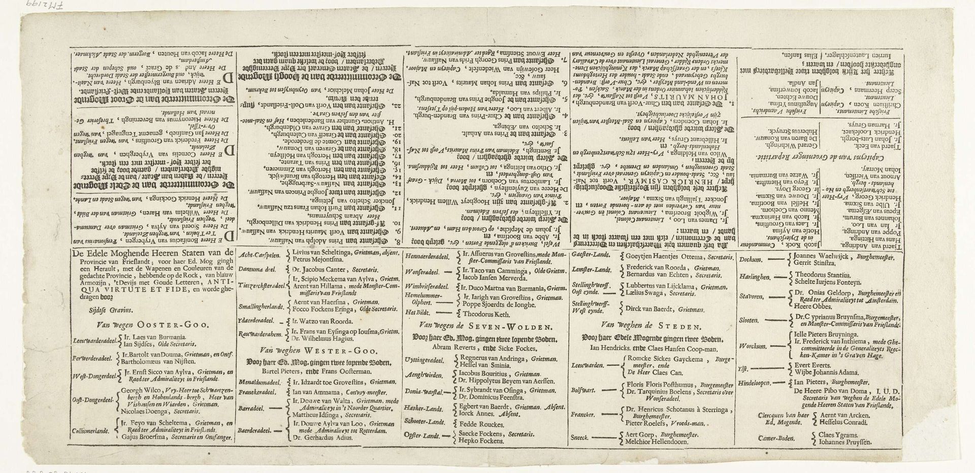 Begrafenisoptocht van Willem Frederik, graaf van Nassau-Dietz (tekstblad), 1665 by Sixtus Regnier Arumtsma