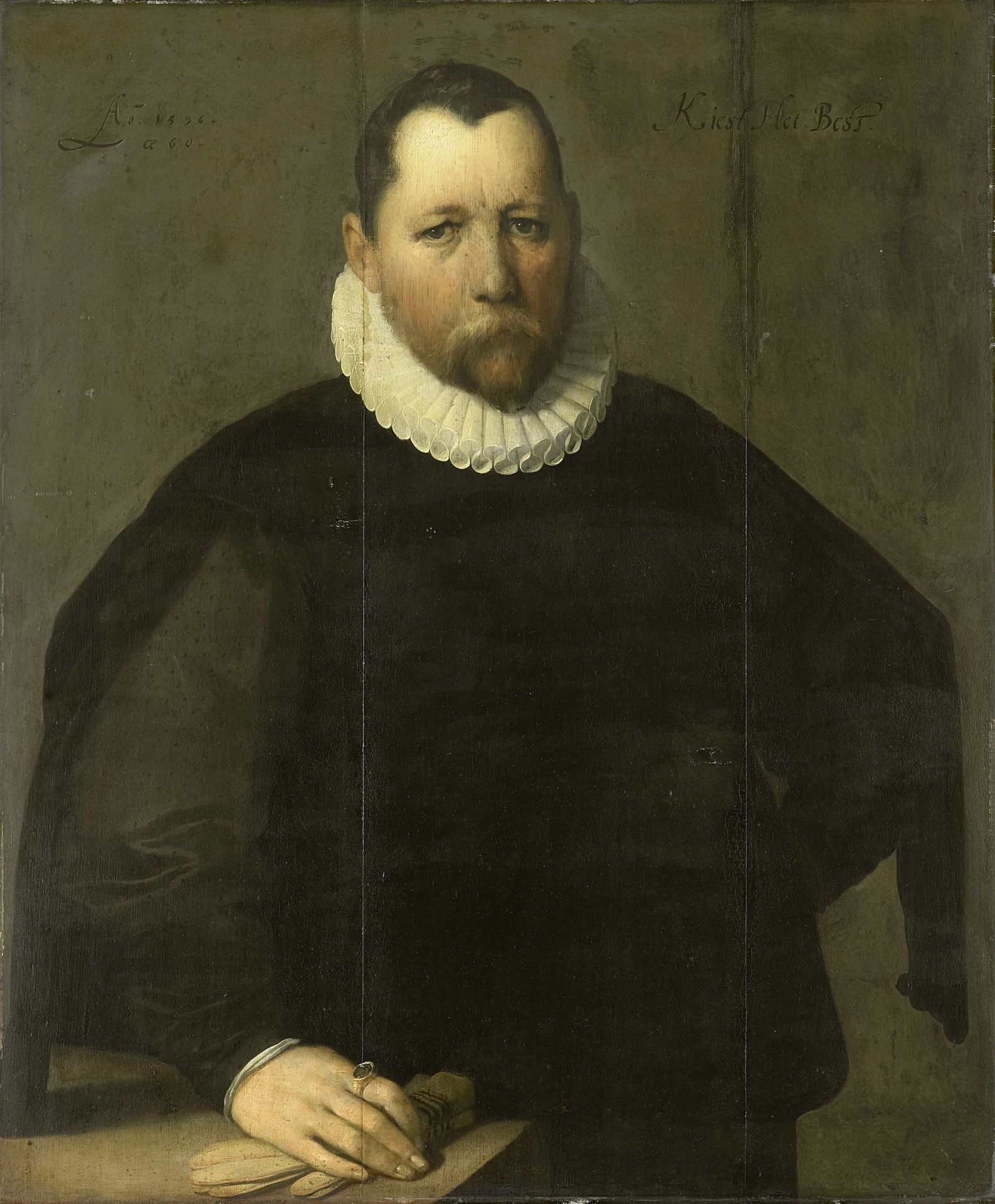 Pieter Jansz Kies (c 1536-97). Burgomaster of Haarlem by Cornelis Cornelisz van Haarlem