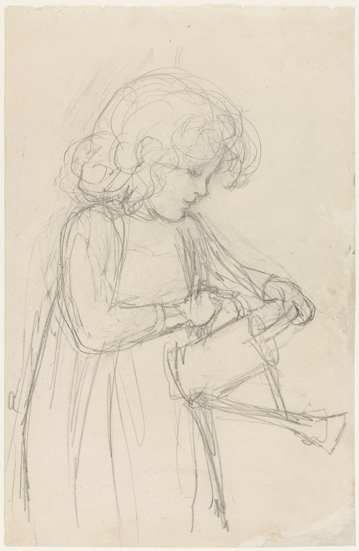 Meisje met een gieter by Jozef Israëls