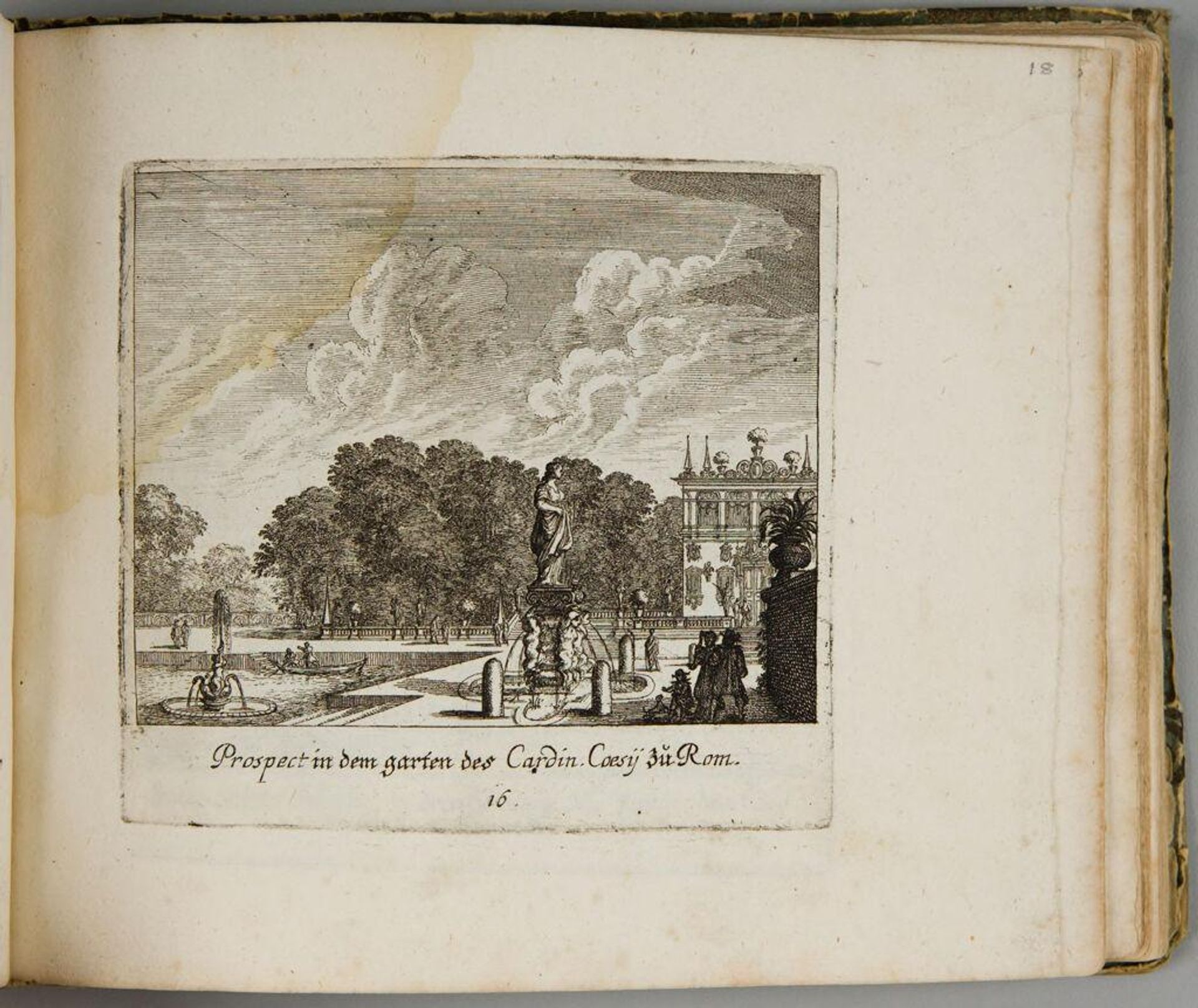 View in the Garden of Cardinal Cesi at Rome by Melchior KÃ¼sel