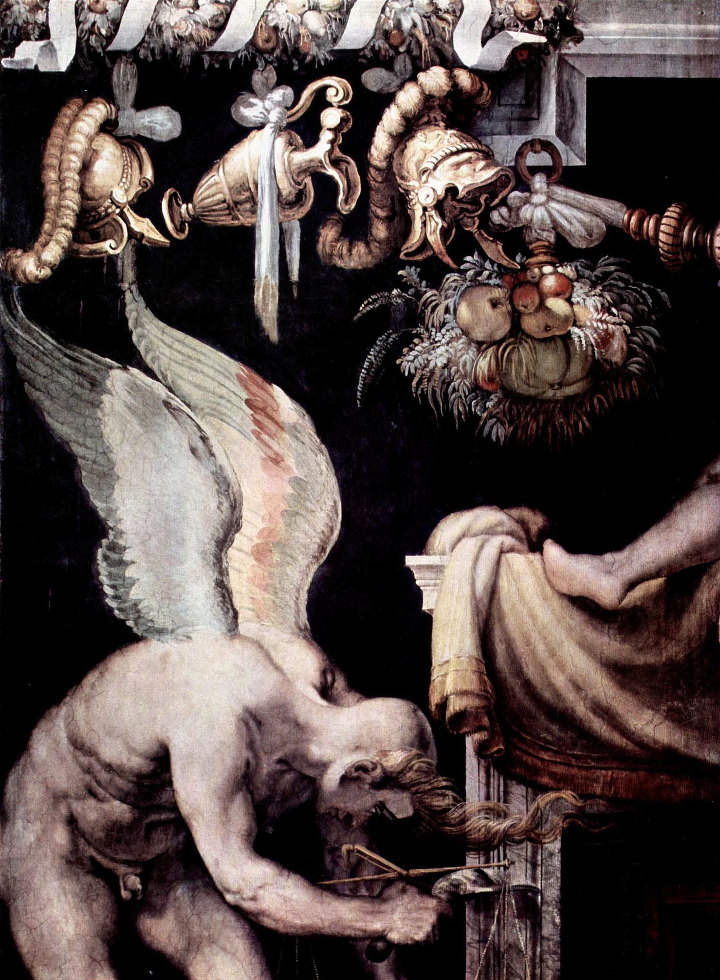 L'ange De La Justice (detail) by Francesco de' Rossi (Francesco Salviati), "Cecchino"