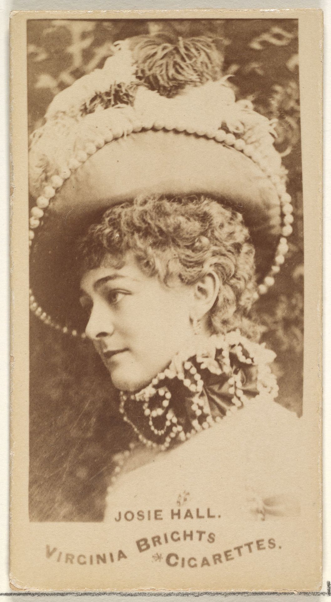 Josie Hall, from the Actors and Actresses series (N45, Type 1) for Virginia Brights Cigarettes by Allen & Ginter